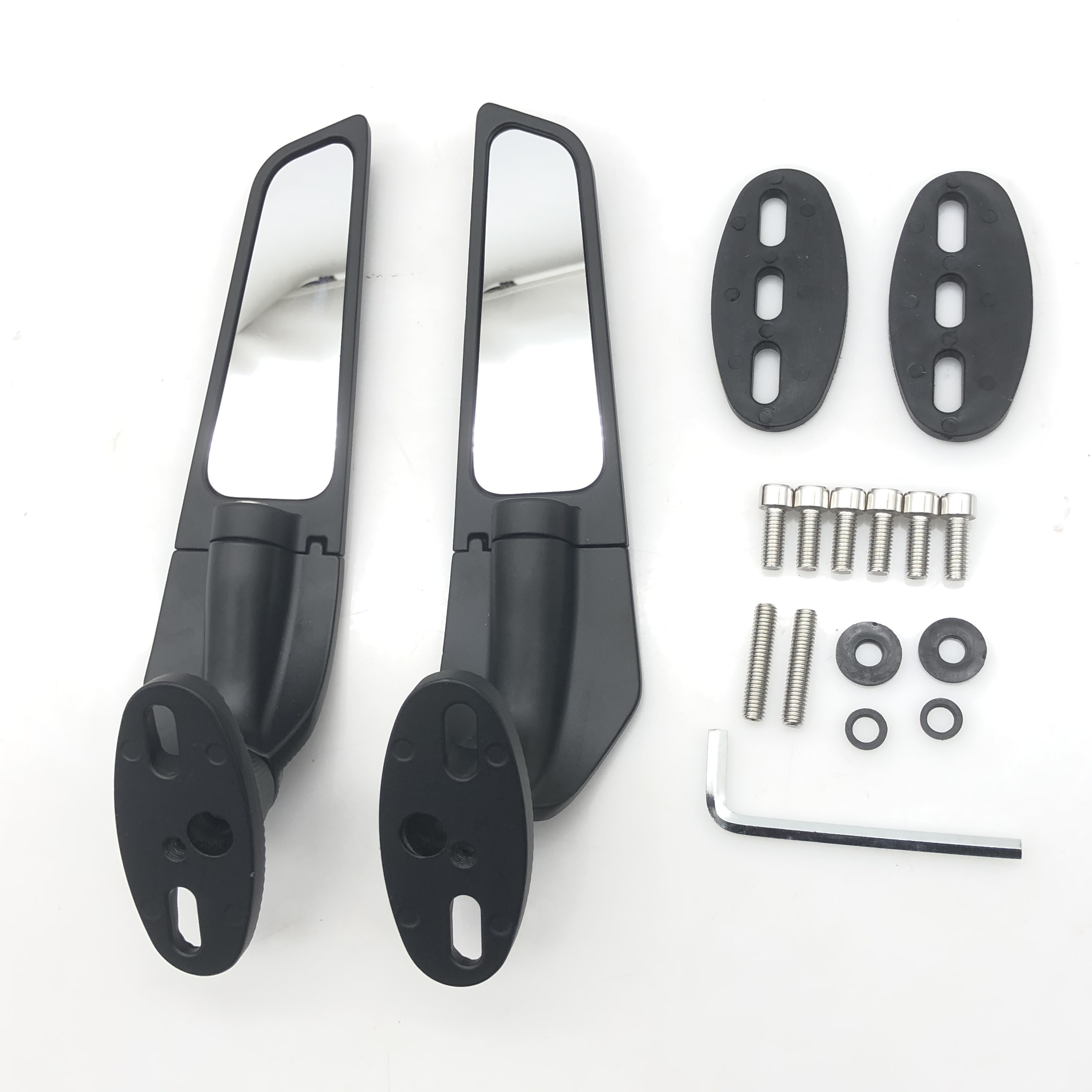 Wing Fin Rearview Mirrors For Honda CBR 125 250 300 500 600 650 R CBR 600 F4 Generic