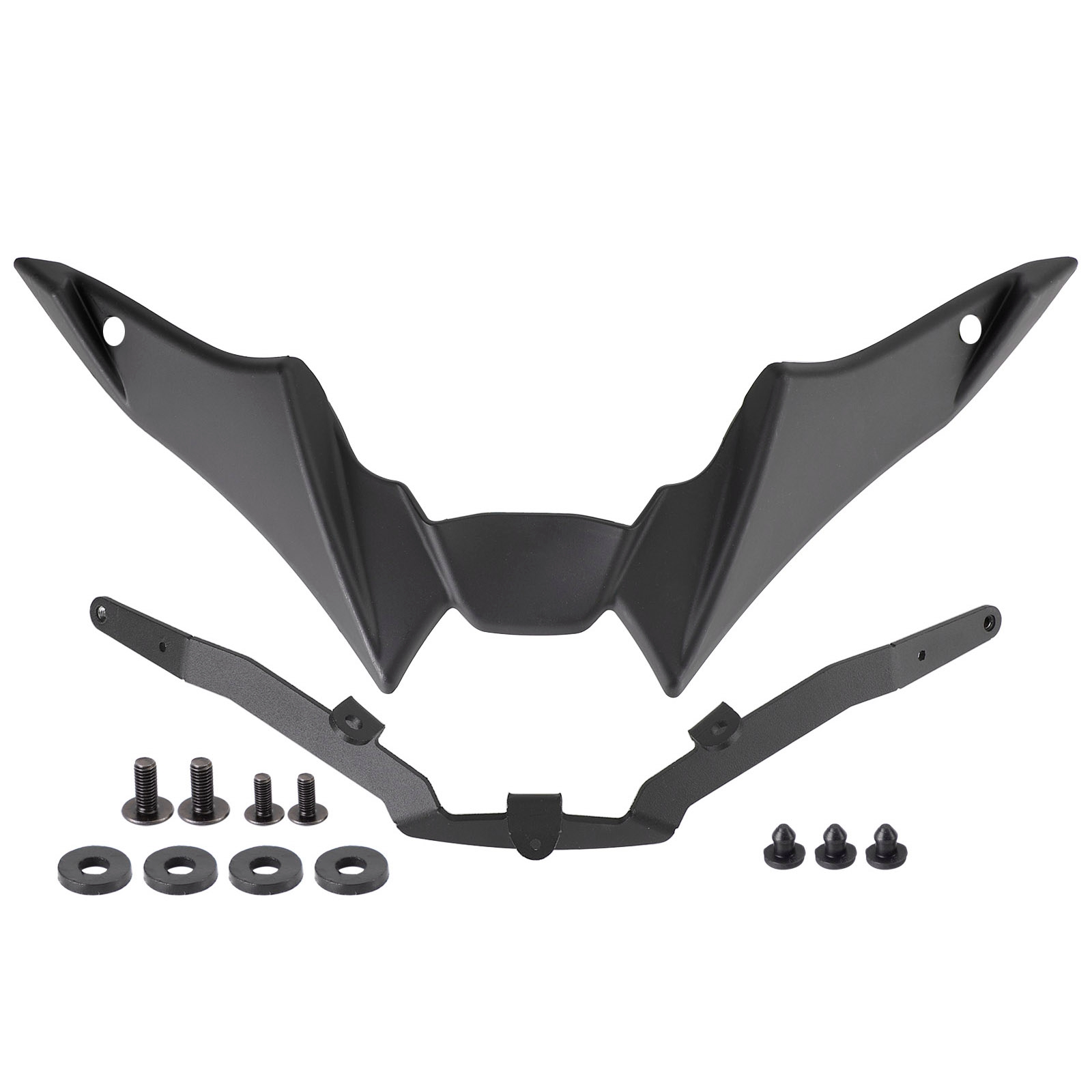 Front Fender Beak Lip Nose Cone Cover Spoilers For Yamaha MT-09 SP 2021-2023 Black