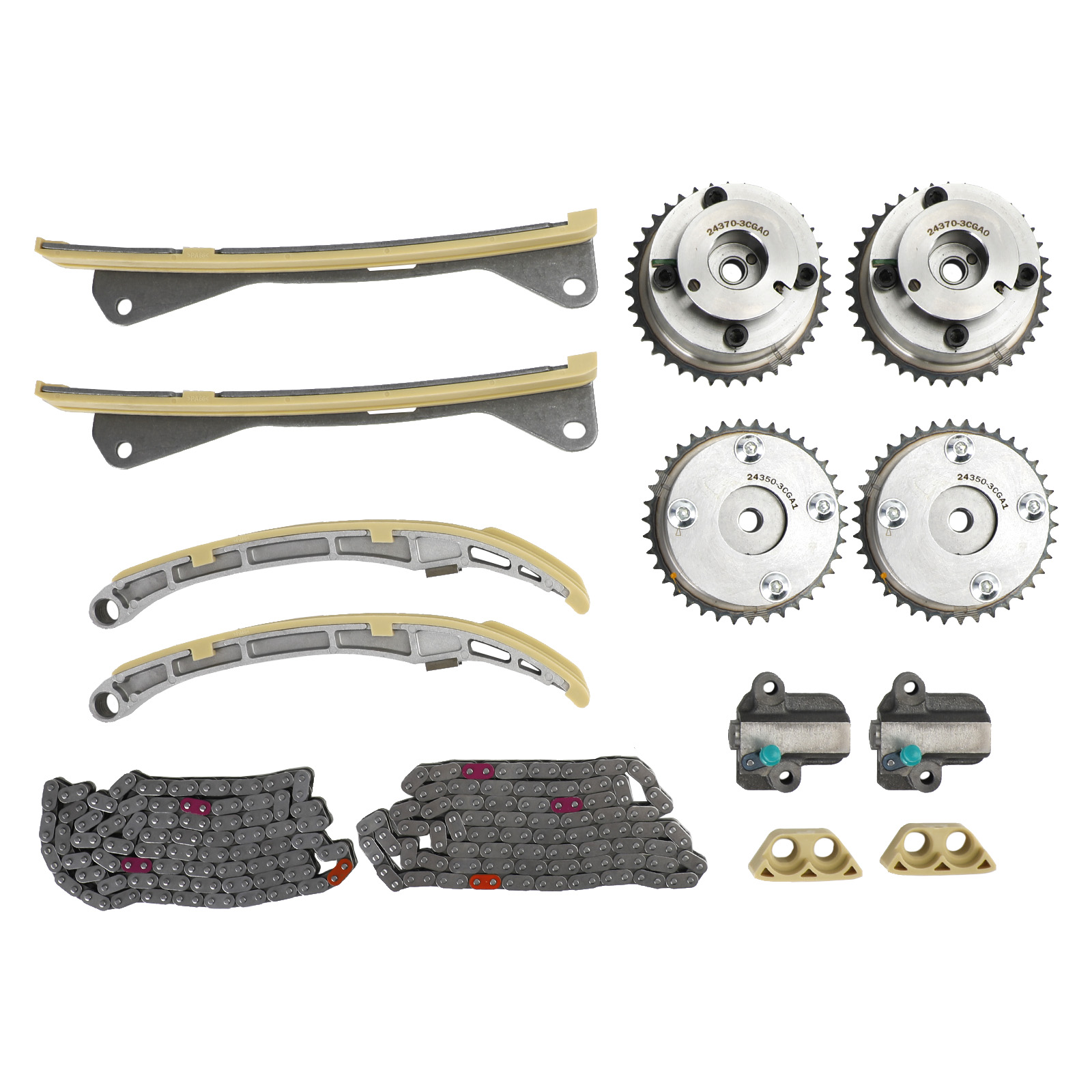 2020-2022 Kia Telluride 3.8L Timing Chain Kit 24350-3CGA1 24410-3CGA3 Generic