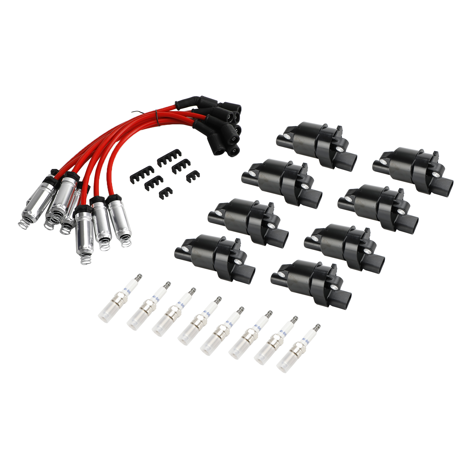 2007 Chevy Silverado 1500 New Body Style V8 4.8L - 8x Ignition Coil+Spark Plug+ Wire UF414 Generic