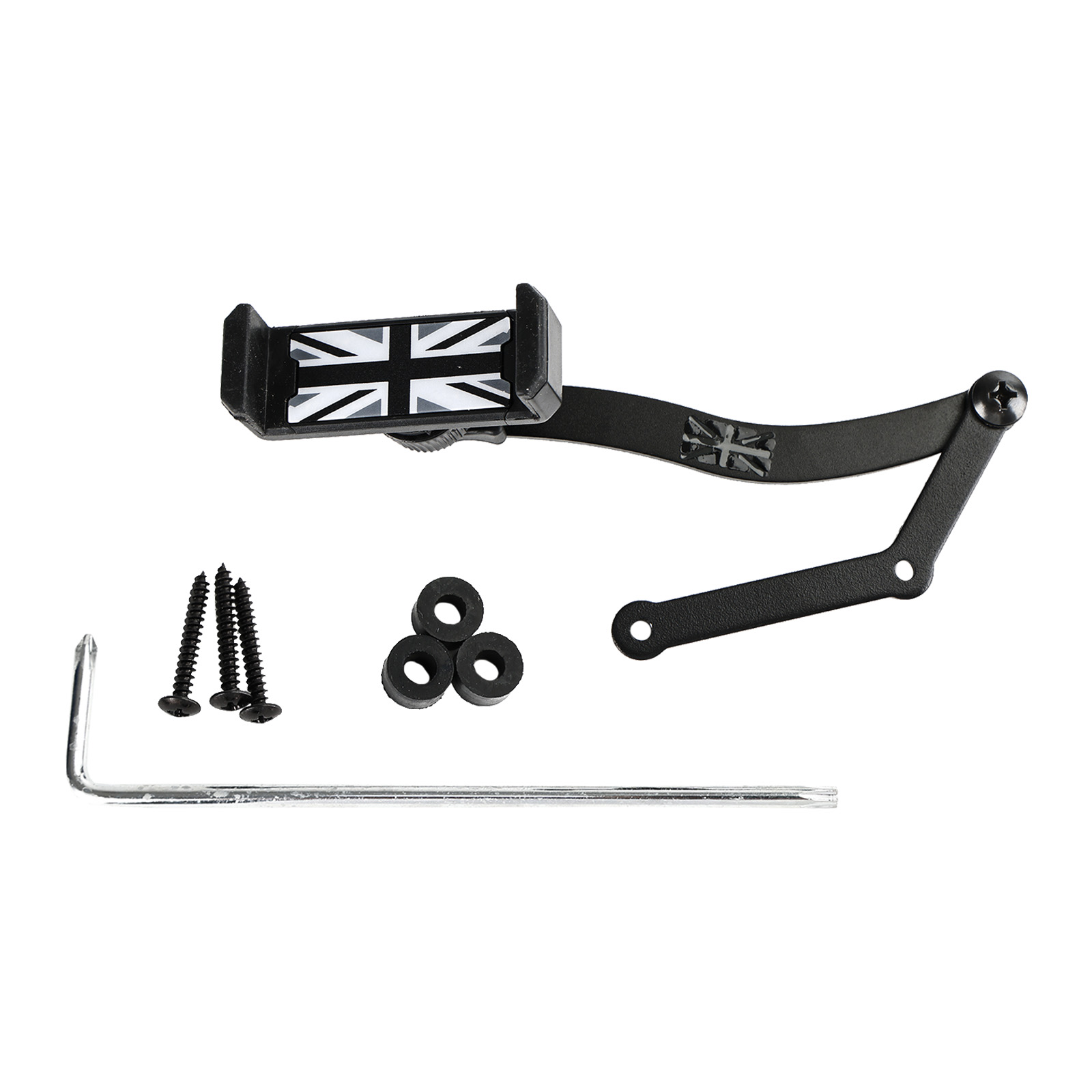 360 Rotation Car Mobile Phone Holder Mount for Mini Cooper R50 R52 R53 Grey Generic