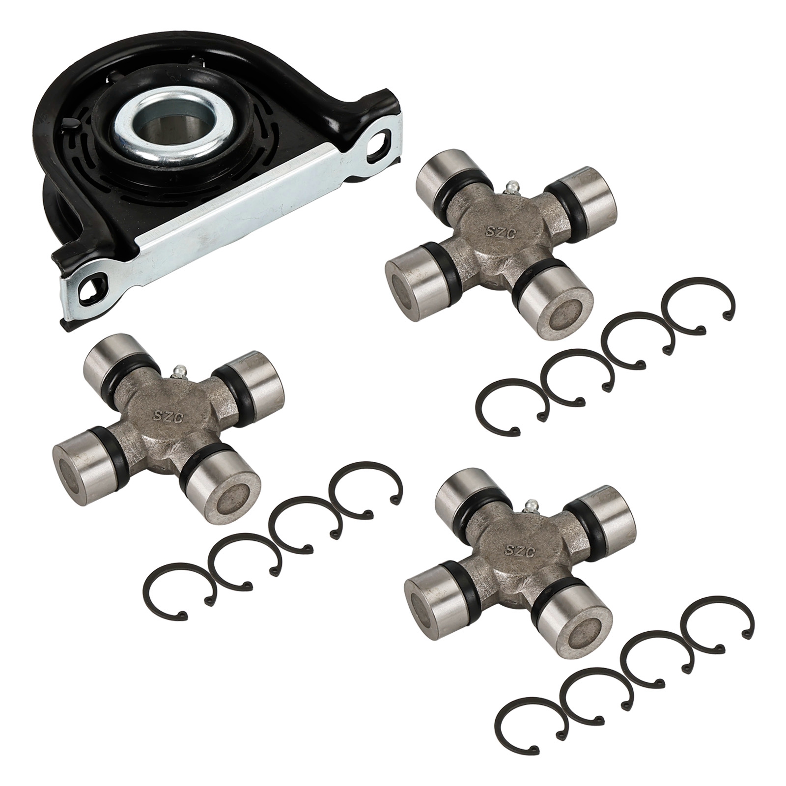 1999-2010 Ford F250 F350 Superduty 4WD Driveshaft Carrier Bearing and U Joint Kit Generic