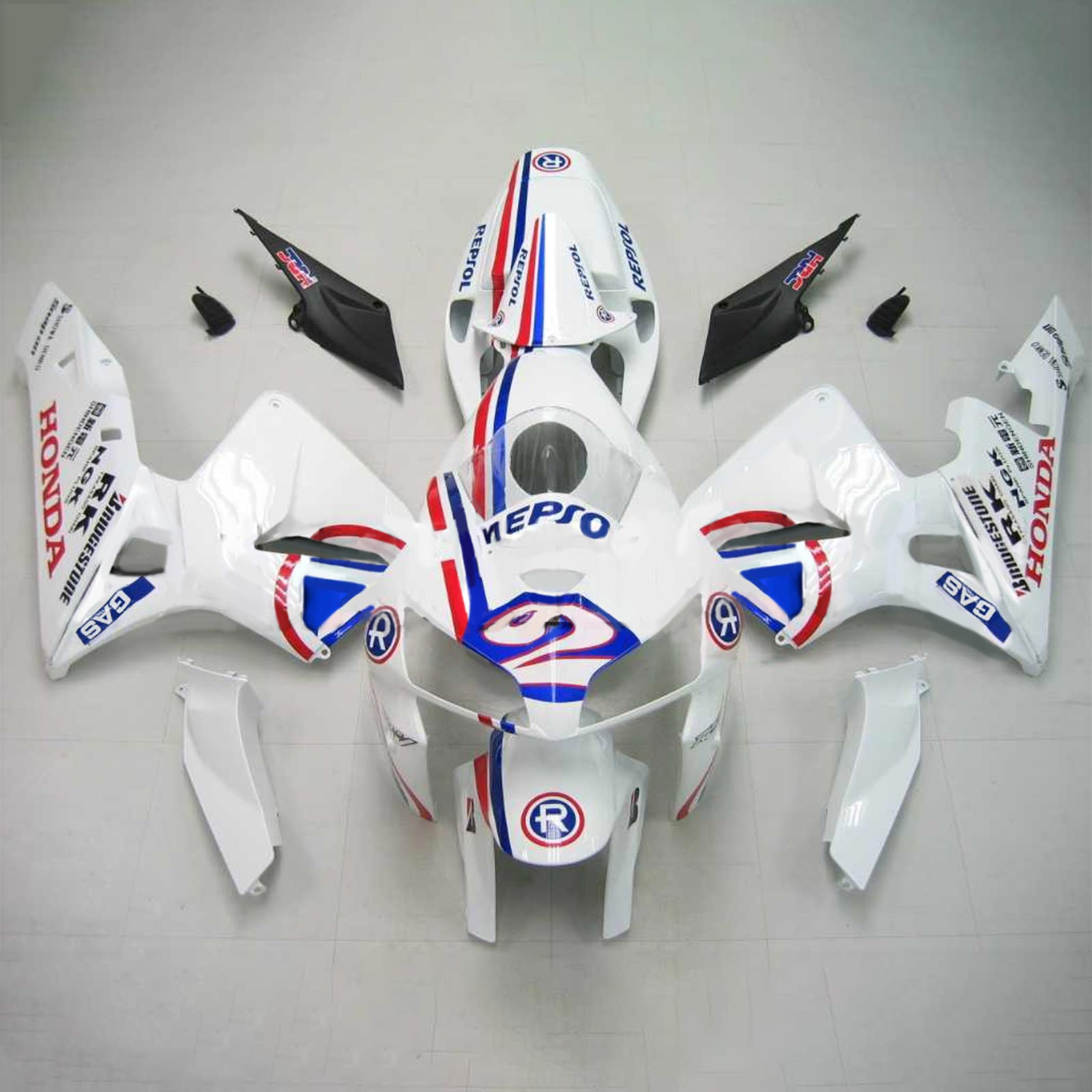 2005-2006 Honda CBR600RR F5 Injection Fairing Kit Bodywork Plastic ABS #186 Amotopart Fairing 2005-2006 Honda CBR600RR F5 Injection Fairing Kit Bodywork Plastic ABS #186 Amotopart Fairing