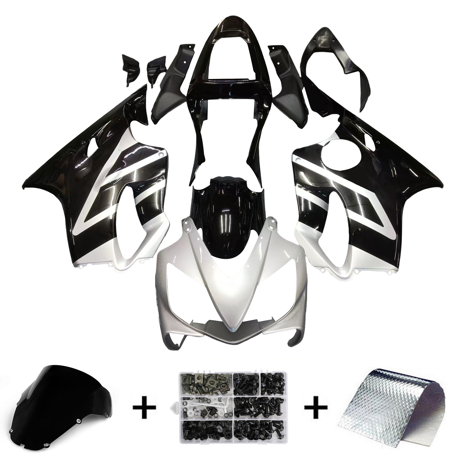 2001-2003 Honda CBR600 F4i Injection Fairing Kit Bodywork Plastic ABS #125 Amotopart Fairing