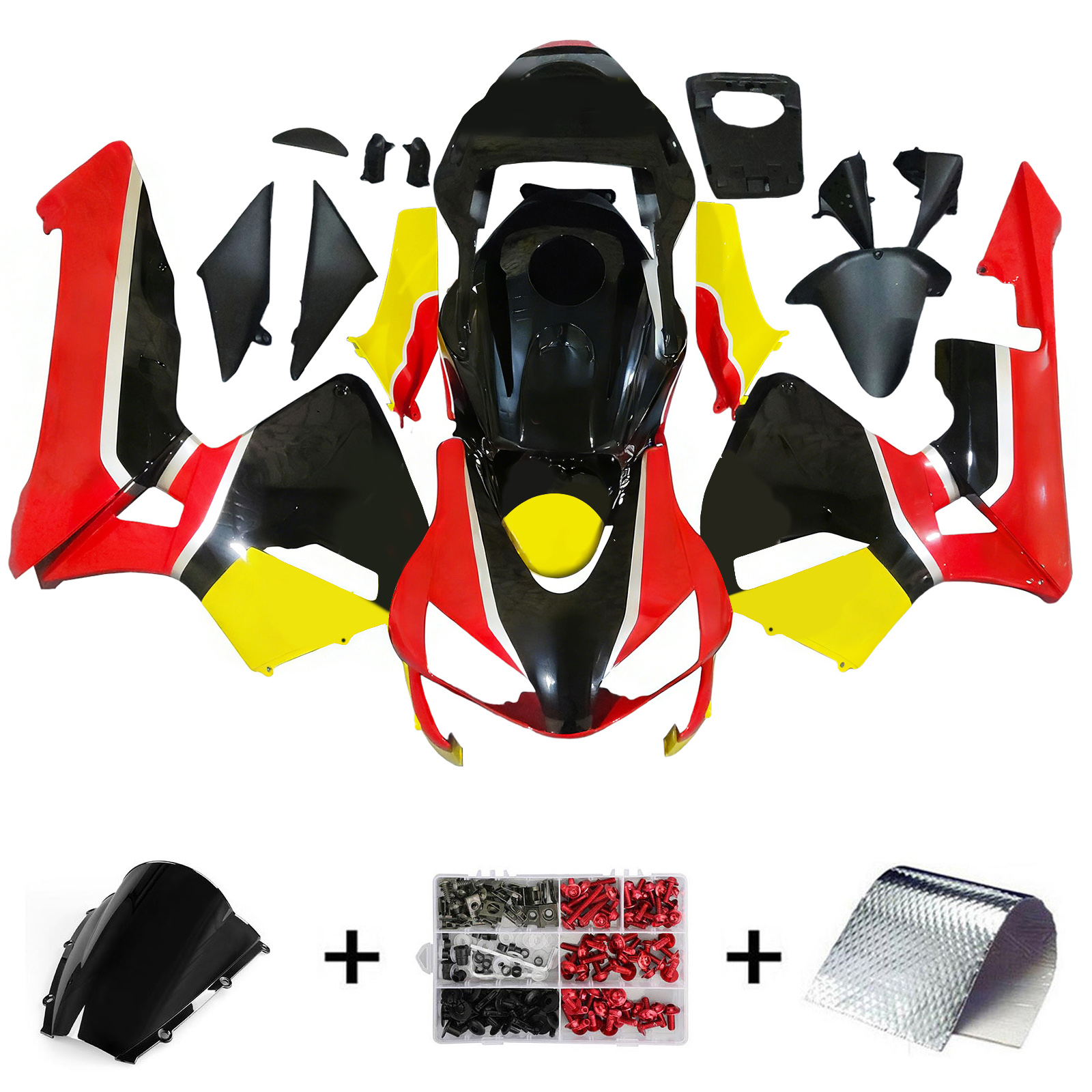 2003-2004 Honda CBR600RR F5 Injection Fairing Kit Bodywork Plastic ABS #178 Amotopart Fairing