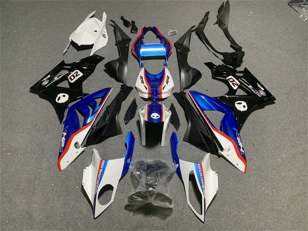 2009-2014 BMW S1000RR Injection Fairing Kit Bodywork Plastic ABS #129 Amotopart Fairing