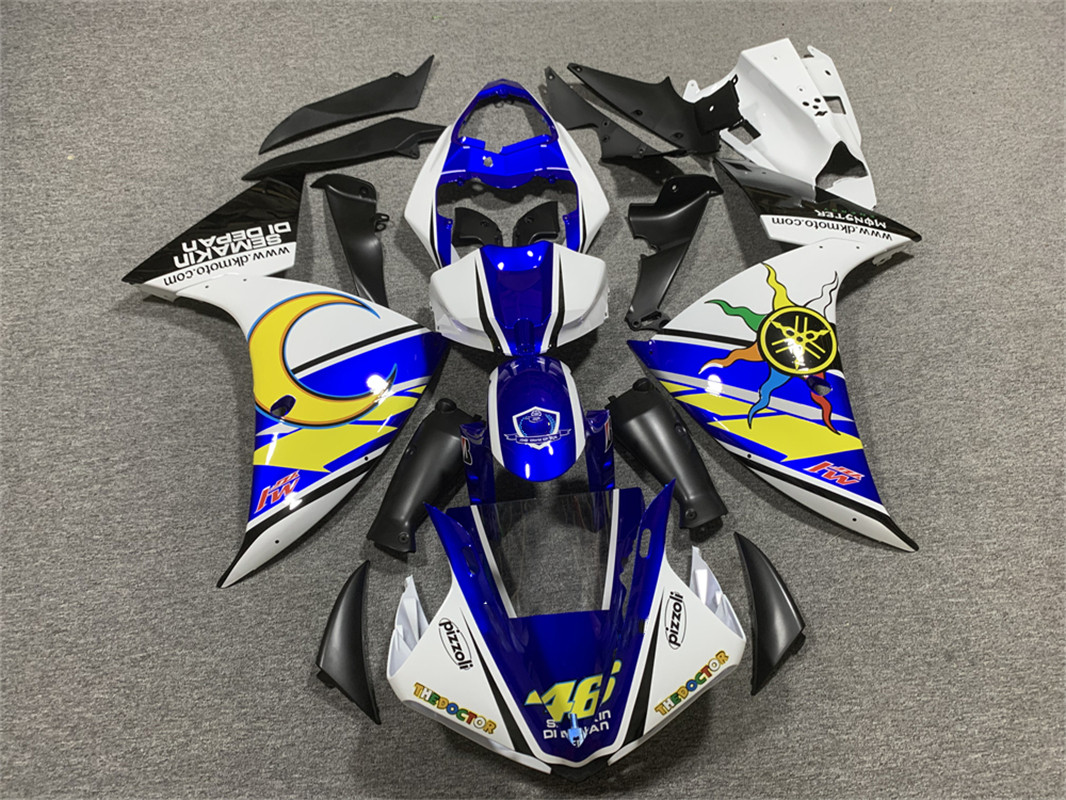 2012-2014 Yamaha YZF 1000 R1 Injection Fairing Kit Bodywork Plastic ABS #146 Amotopart Fairing