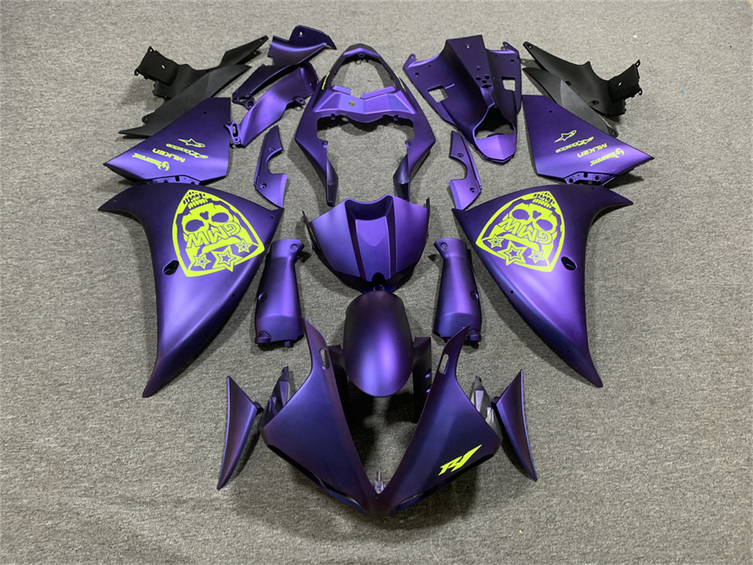2012-2014 Yamaha YZF 1000 R1 Injection Fairing Kit Bodywork Plastic ABS #147 Amotopart Fairing