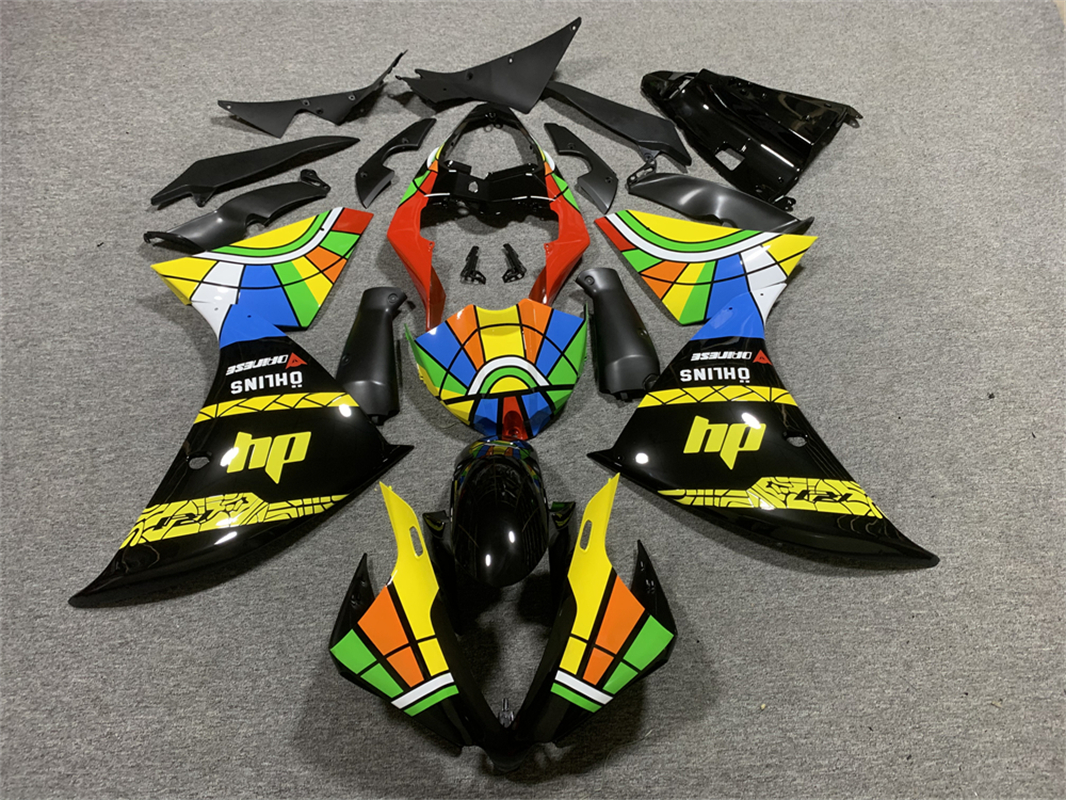 2012-2014 Yamaha YZF 1000 R1 Injection Fairing Kit Bodywork Plastic ABS #153 Amotopart Fairing
