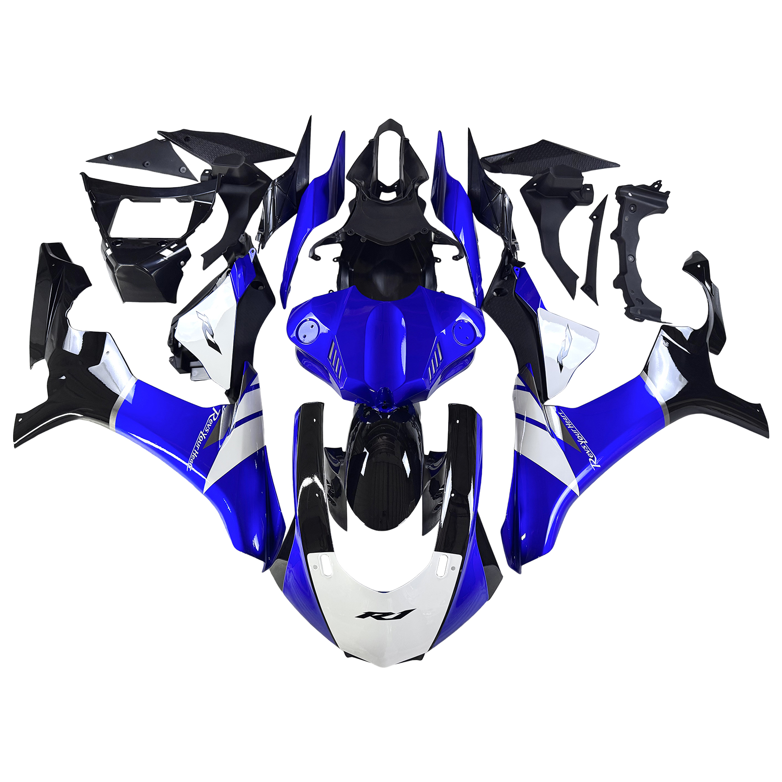 2015-2019 Yamaha YZF 1000 R1 Injection Fairing Kit Bodywork Plastic ABS #120 Amotopart Fairing