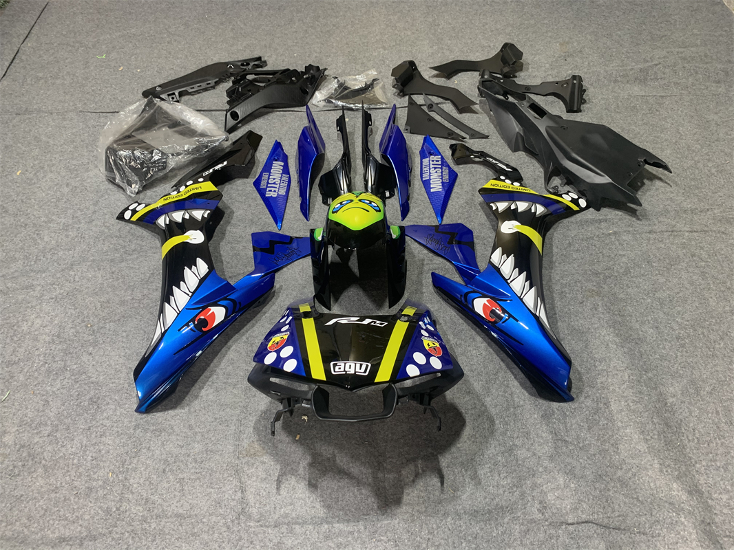 2015-2019 Yamaha YZF 1000 R1 Injection Fairing Kit Bodywork Plastic ABS #137 Amotopart Fairing