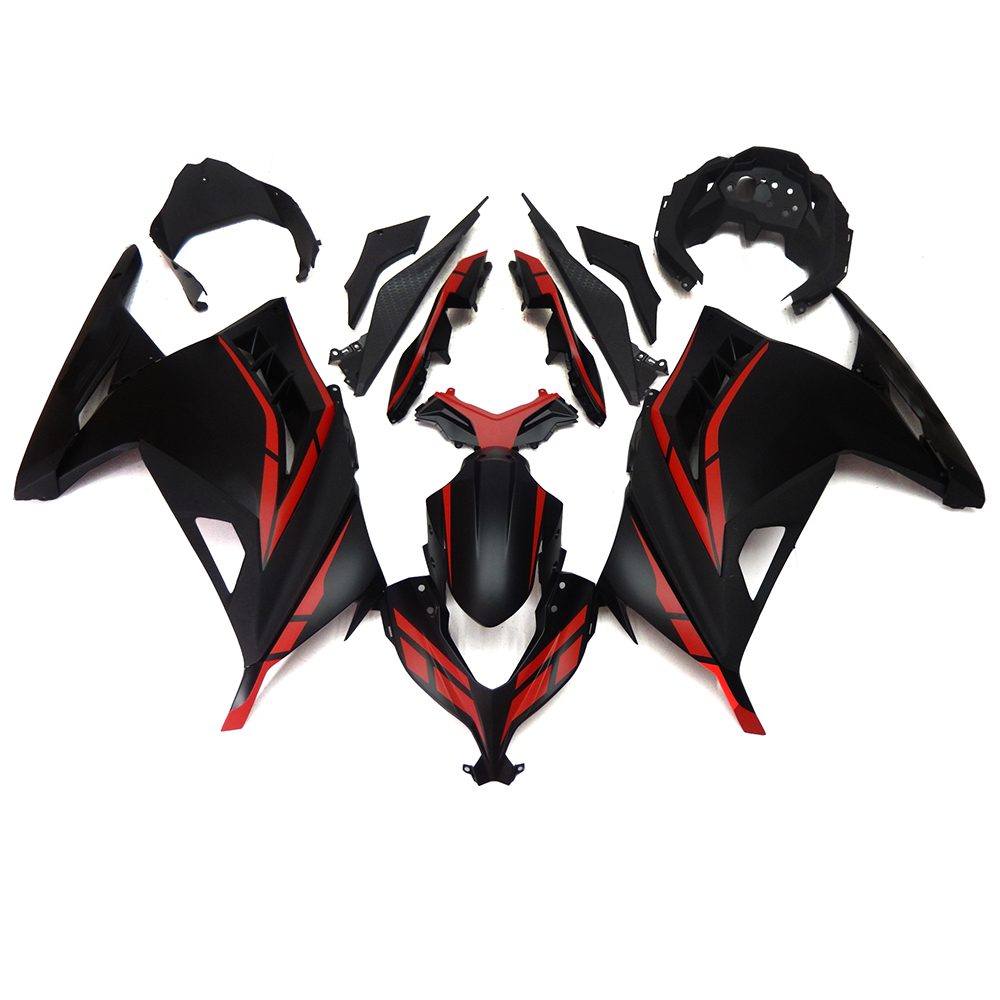 2013-2017 Kawasaki EX300/Ninja300 Injection Fairing Kit Bodywork Plastic ABS #116 Amotopart Fairing