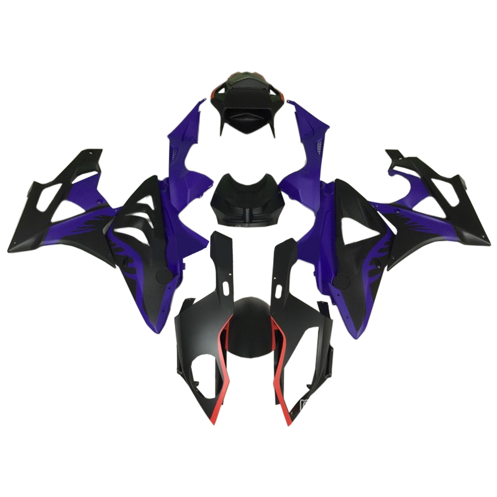 2009-2014 BMW S1000RR Injection Fairing Kit Bodywork Plastic ABS #103 Amotopart Fairing