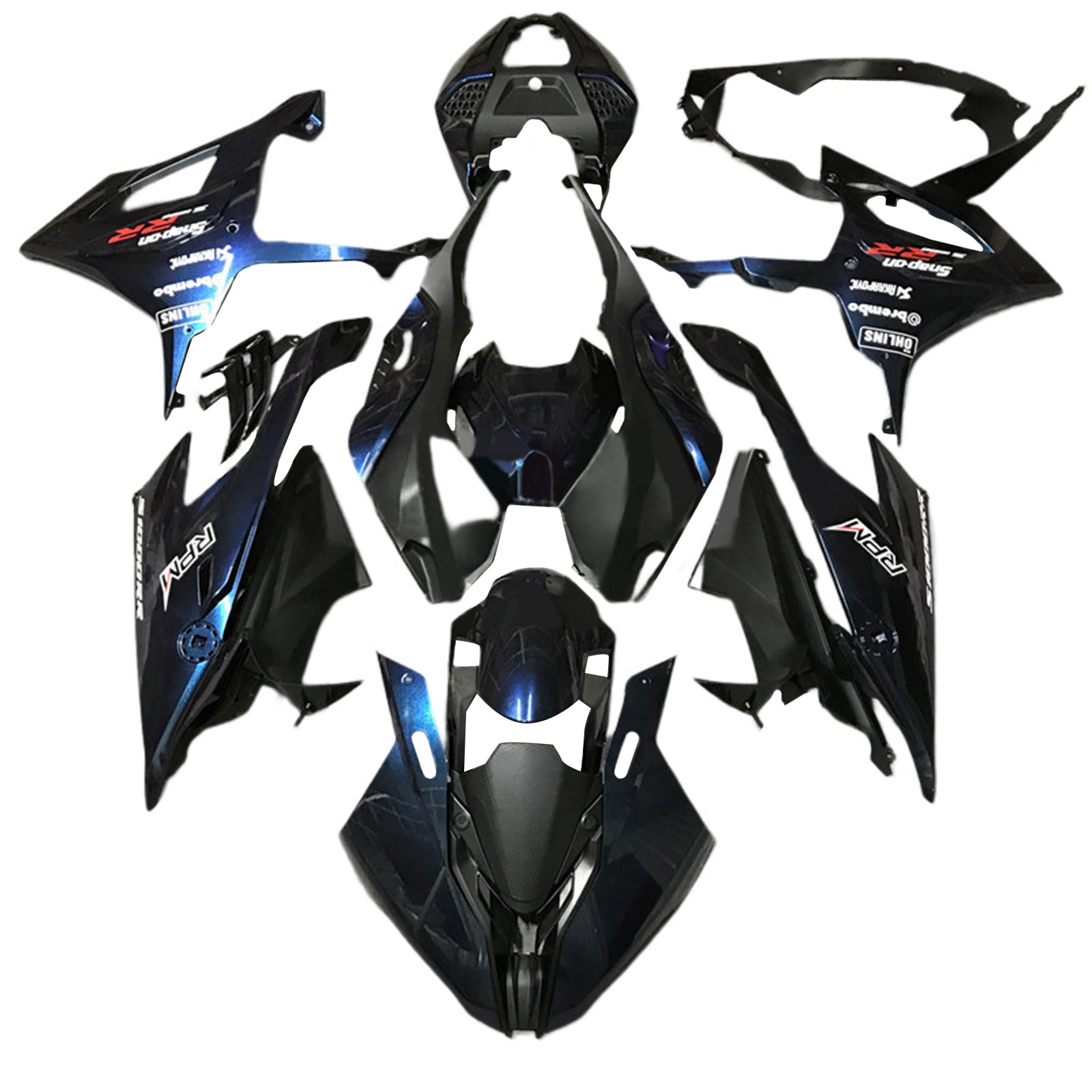 2019-2022 BMW S1000RR M1000RR Injection Fairing Kit Bodywork Plastic ABS #144 Amotopart Fairing