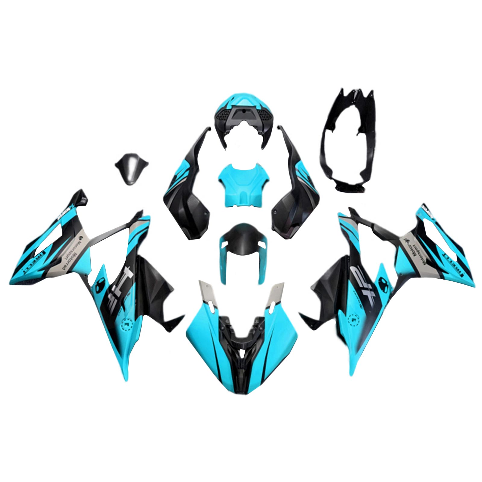 2019-2022 BMW S1000RR M1000RR Injection Fairing Kit Bodywork Plastic ABS #159 Amotopart Fairing