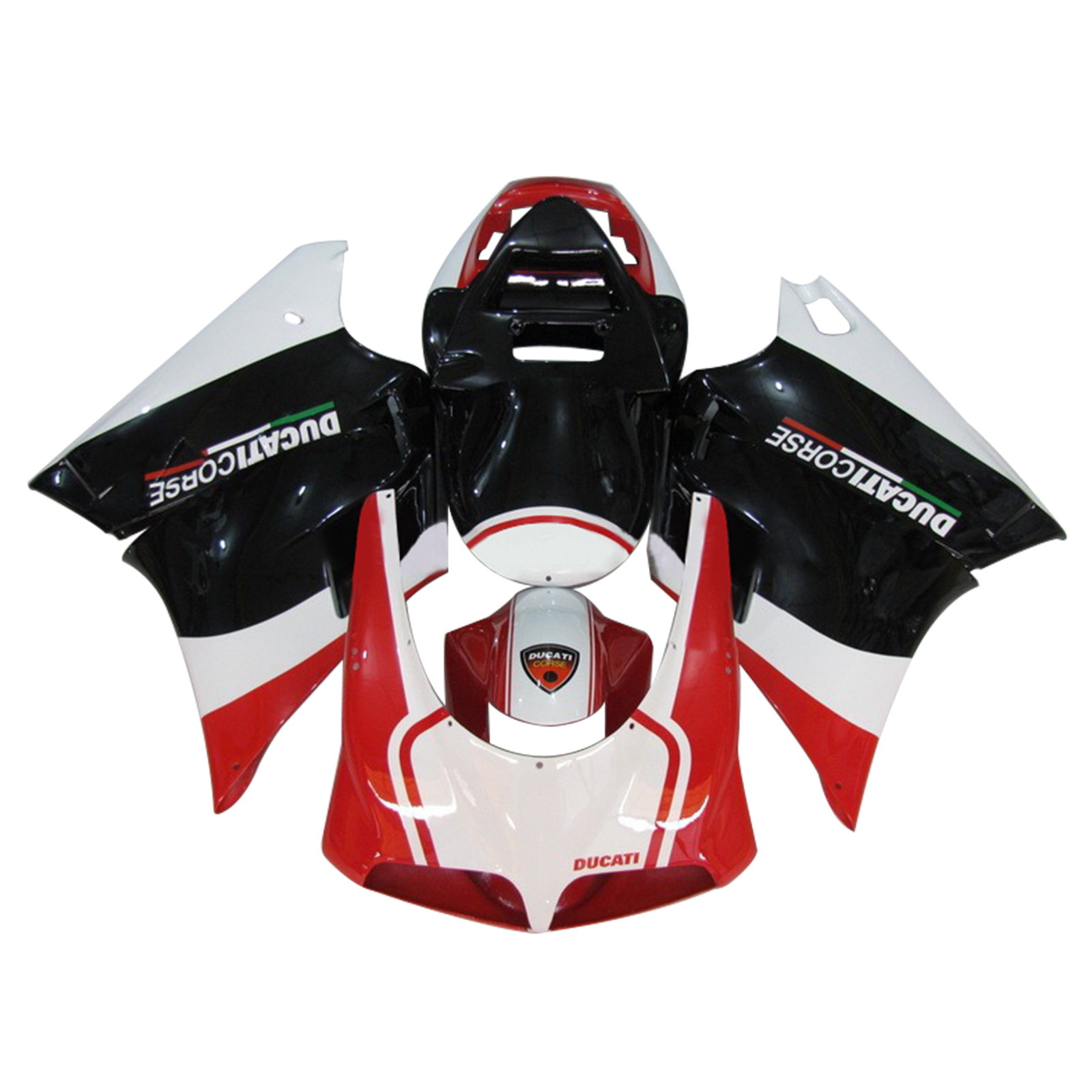 1996-2002 Ducati 996 748 Fairing Kit Bodywork ABS #110 Amotopart Fairing