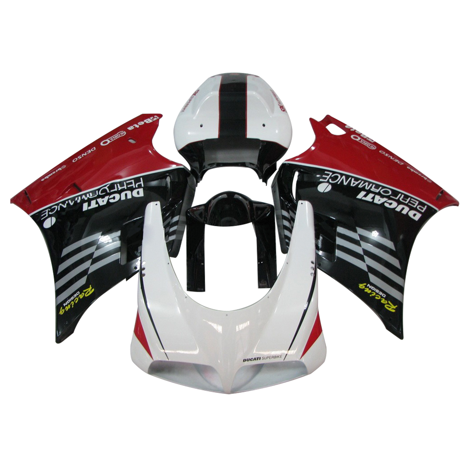 1996-2002 Ducati 996 748 Fairing Kit Bodywork ABS #118 Amotopart Fairing