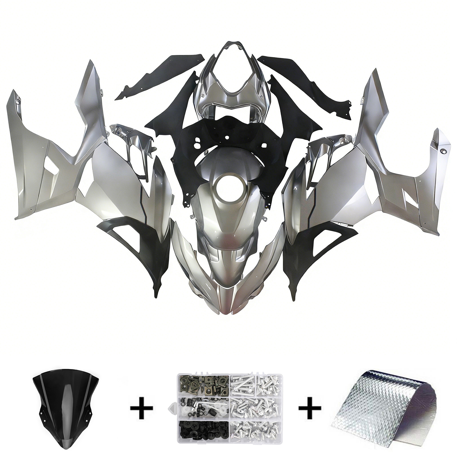 2018-2023 Kawasaki EX400/Ninja400 Injection Fairing Kit Bodywork Plastic ABS #158 Amotopart Fairing