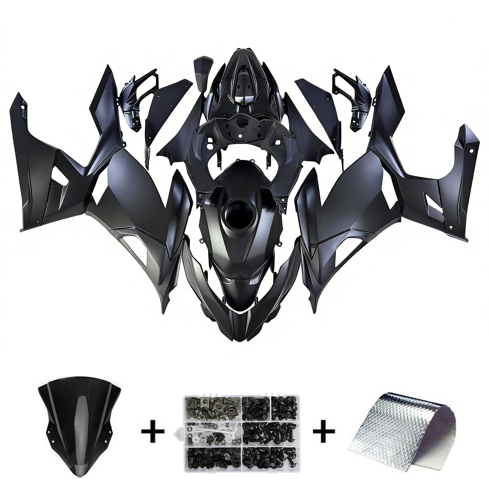 2018-2023 Kawasaki EX400/Ninja400 Injection Fairing Kit Bodywork Plastic ABS #173 Amotopart Fairing