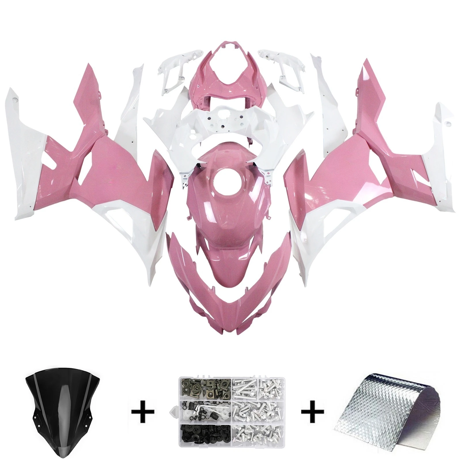 2018-2023 Kawasaki EX400/Ninja400 Injection Fairing Kit Bodywork Plastic ABS #175 Amotopart Fairing