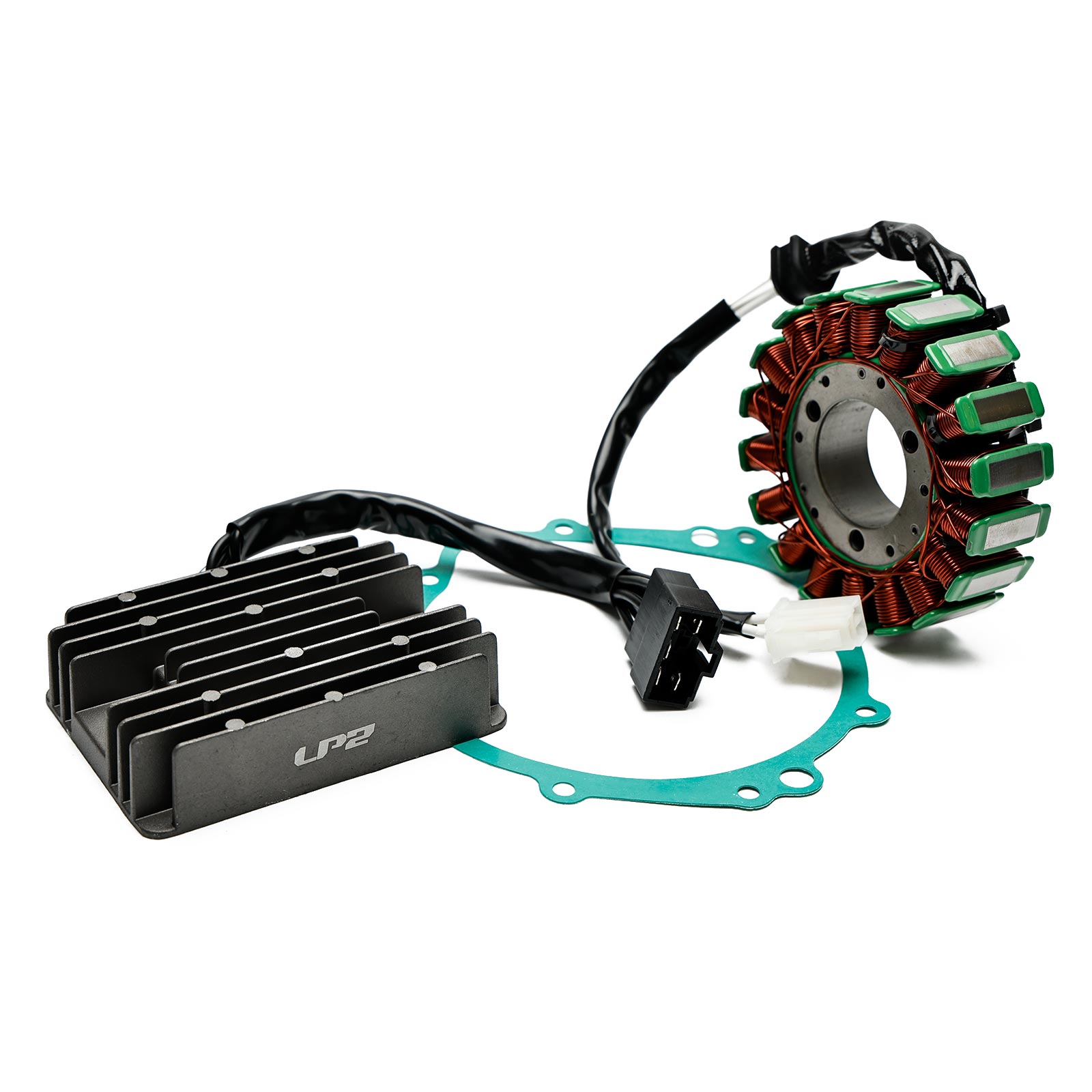 2001-2002 Suzuki GSXR600 GSX-R600U1 Magneto Stator + Voltage Rectifier + Gasket Generic