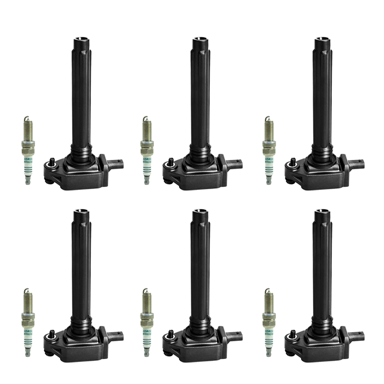2011-2017 Dodge Grand Caravan 3.6L V6 6pcs Ignition Coil +Spark Plug UF648 36-8196 GN10616 Generic