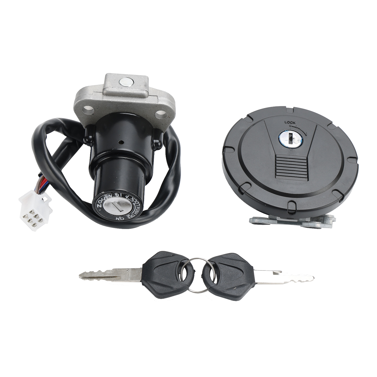 Fuel Gas Cap, Ignition Switch For Kawasaki KL250 KLR250 86-05 KL600 KLR650 87-07 Generic