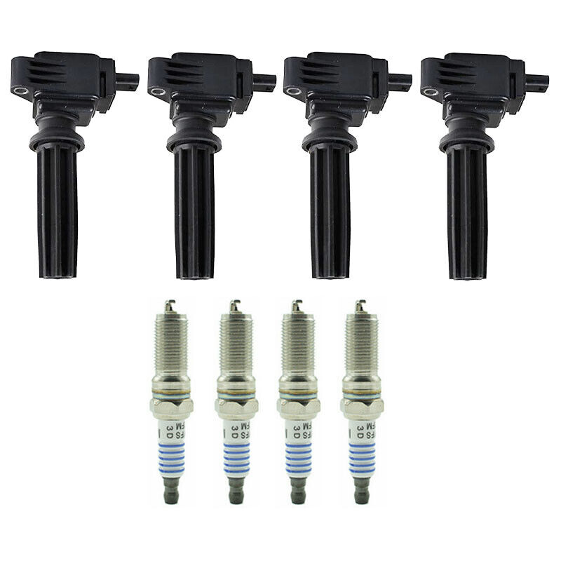 2013-2016 Ford MKZ Base Sedan 4-Door 4X Ignition Coils+Spark Plugs UF670 6736203 CM5Z12029A Generic