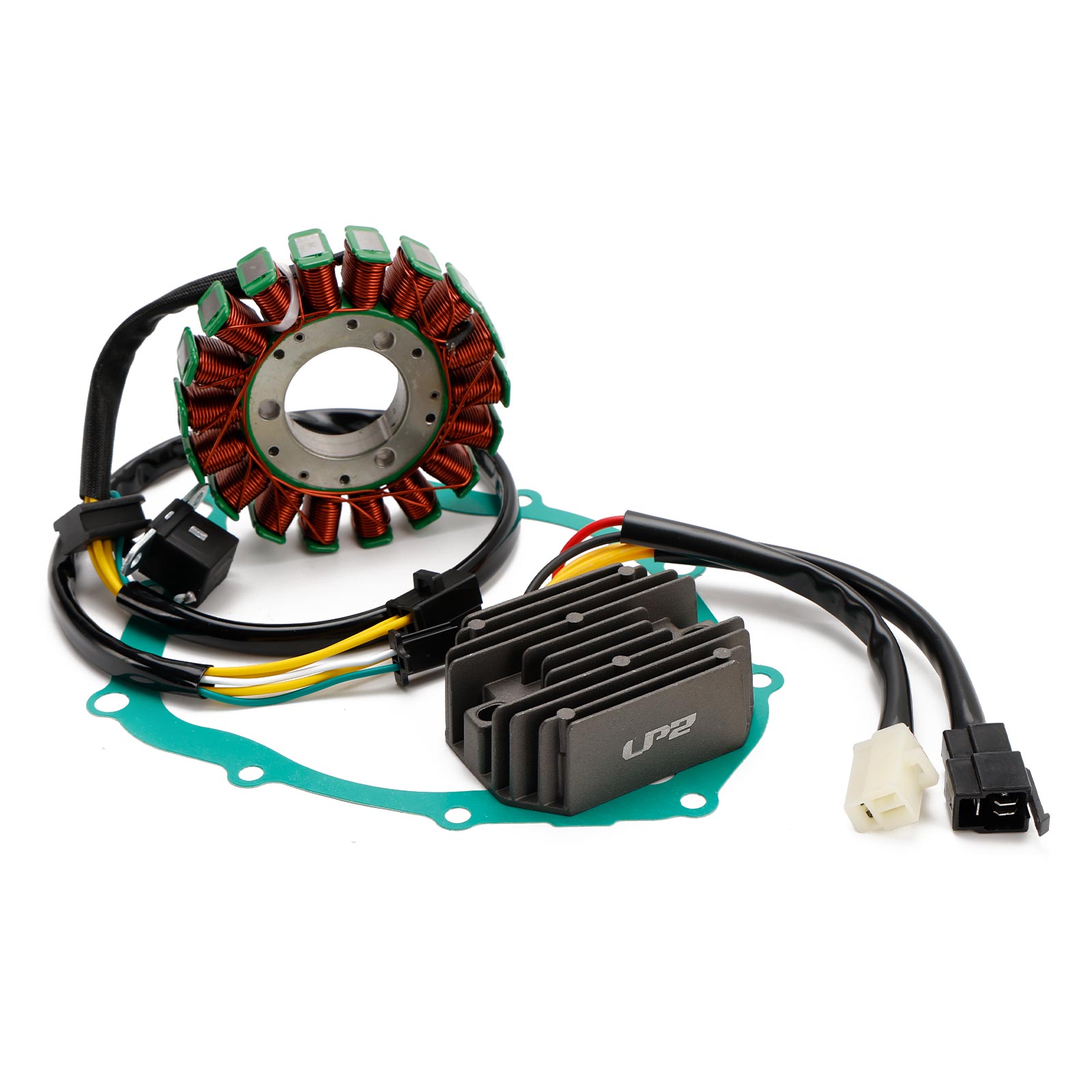 Magneto Stator + Voltage Rectifier + Gasket For Cagiva V Raptor 650 2001-2005 Generic