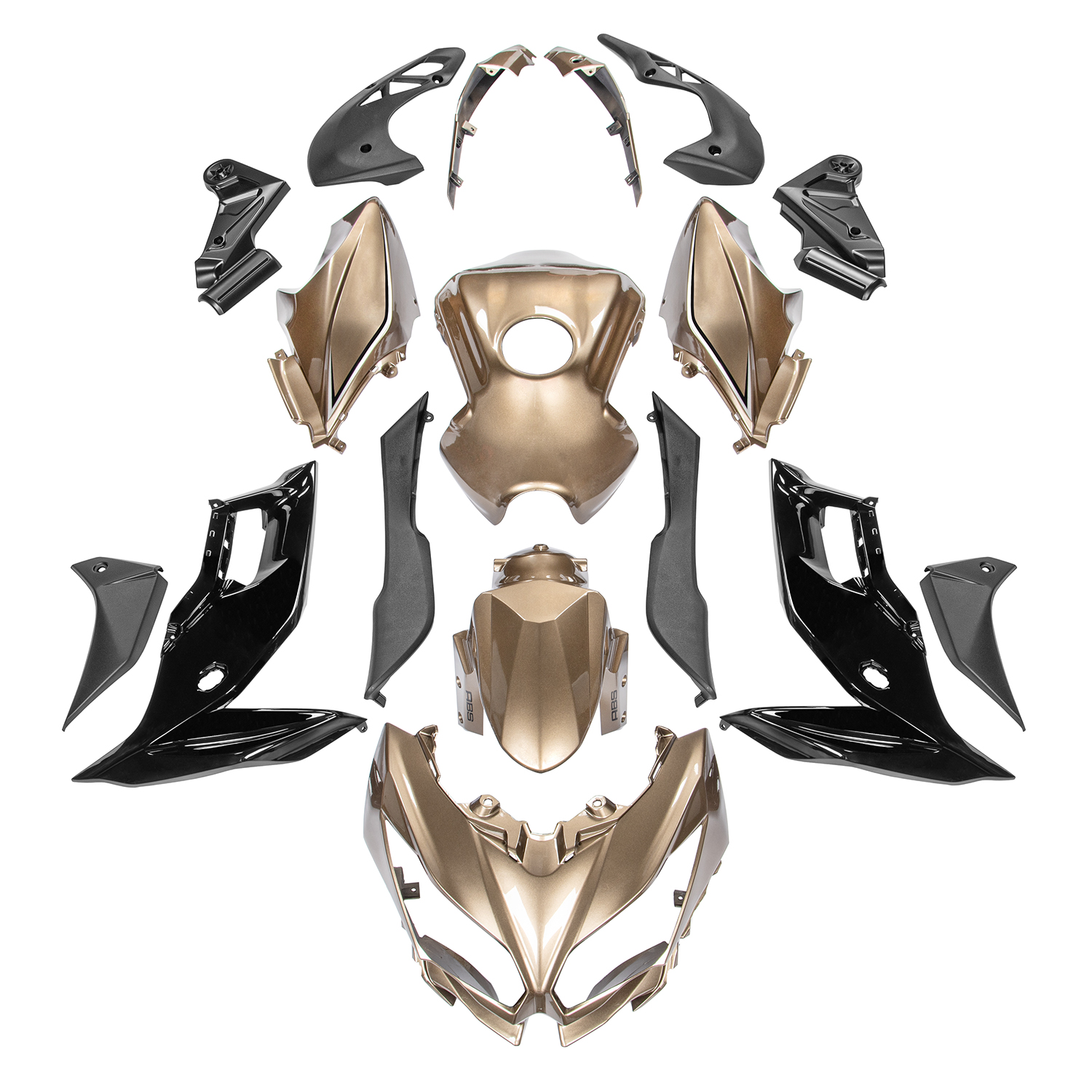 2015-2021 Kawasaki VERSYS650 Amotopart Injection ABS Plastic Bodywork Fairing Fit 07# Amotopart Fairing