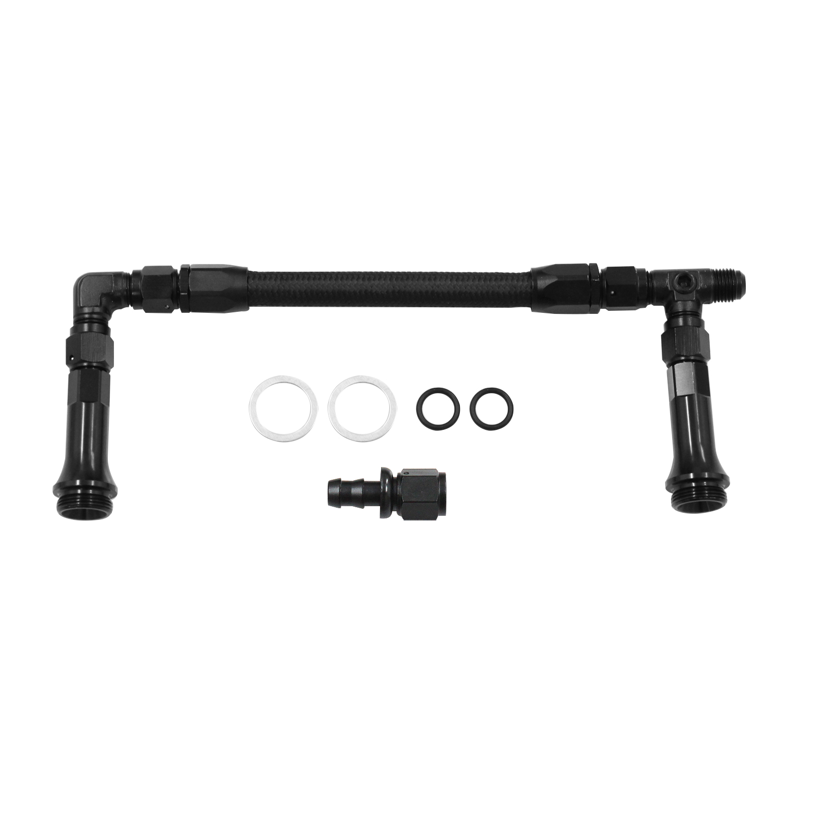 Braided AN6 Dual Feed Carb Fuel Line Double Pump For 4150 Holley Carburetor Generic