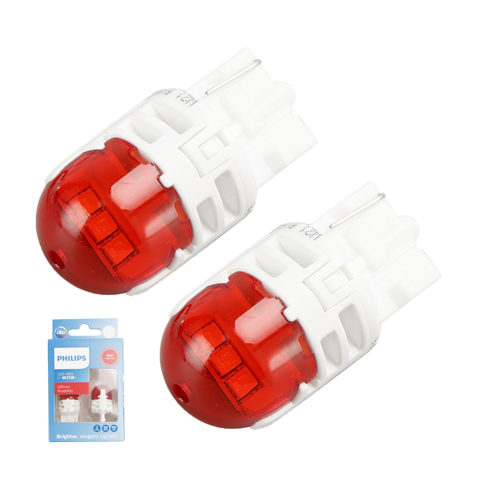 For Philips 11065RU60X2 Ultinon Pro6000 LED-RED W21W intense Red 75lm Generic