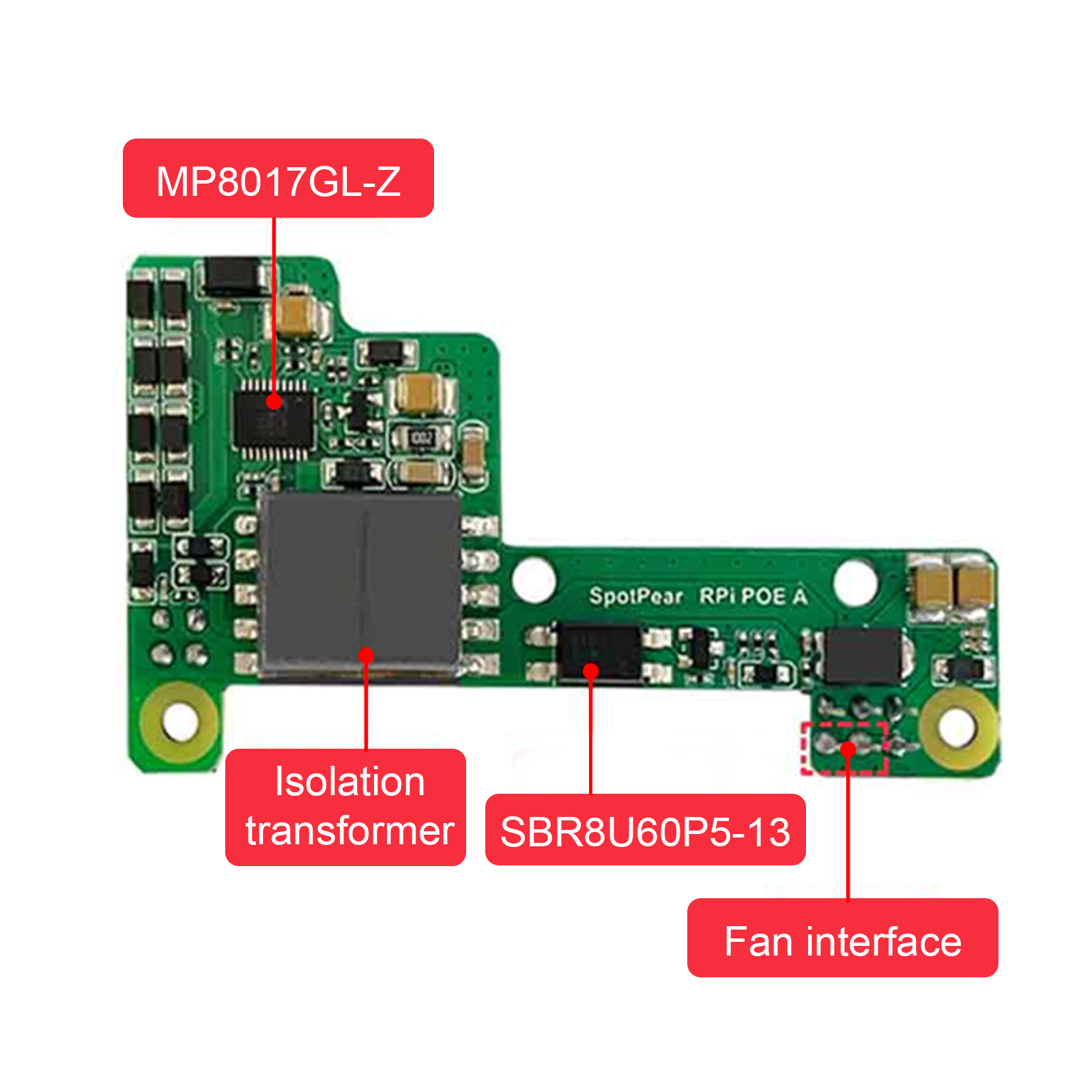 Raspberry Pi Poe Ethernet Power Supply Expansion Board For Raspberry Pi 3B+/4B Generic