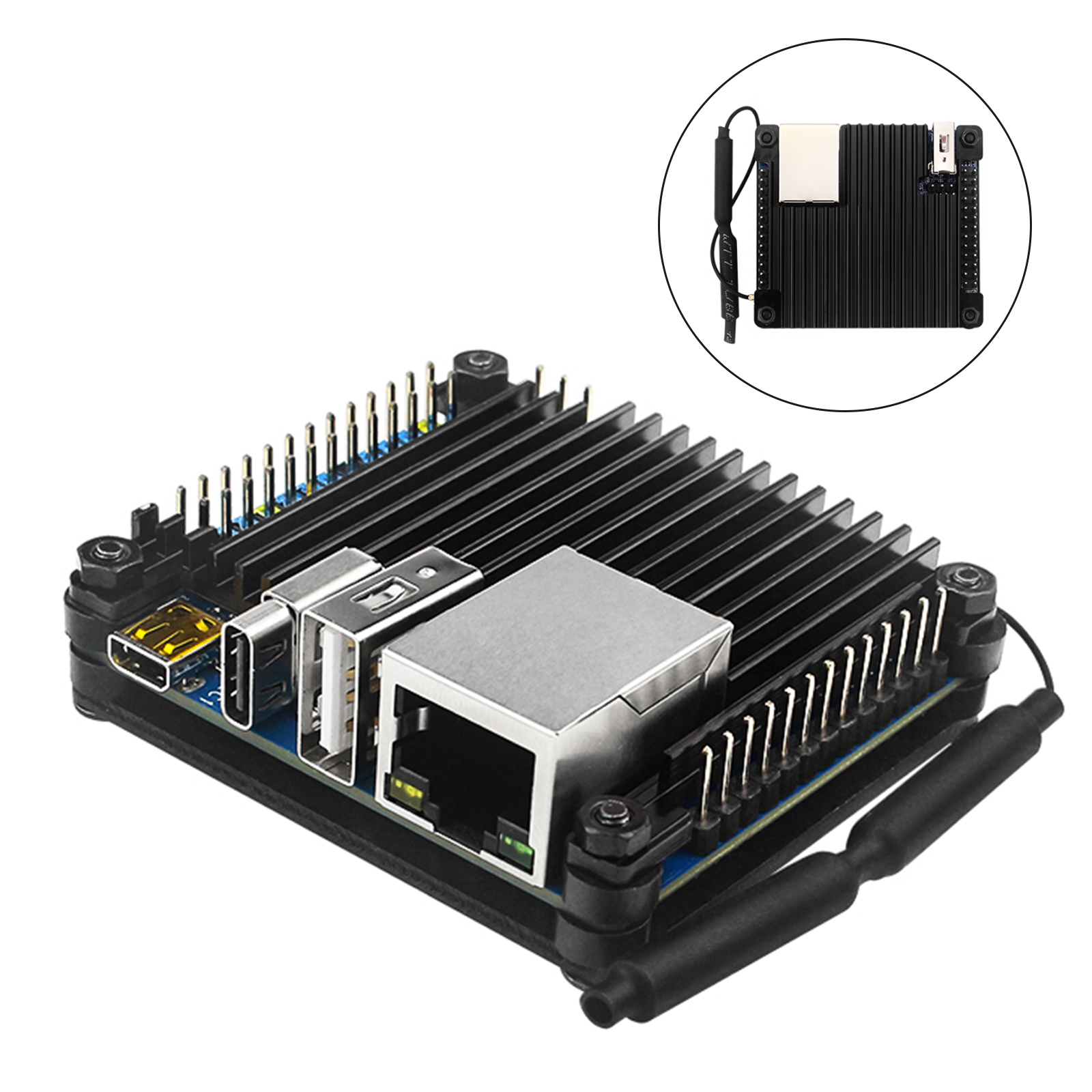Orange Pi Zero 3 Aluminum Alloy Development Board Protective Shell Heat Sink Generic Orange Pi Zero 3 Aluminum Alloy Development Board Protective Shell Heat Sink Generic