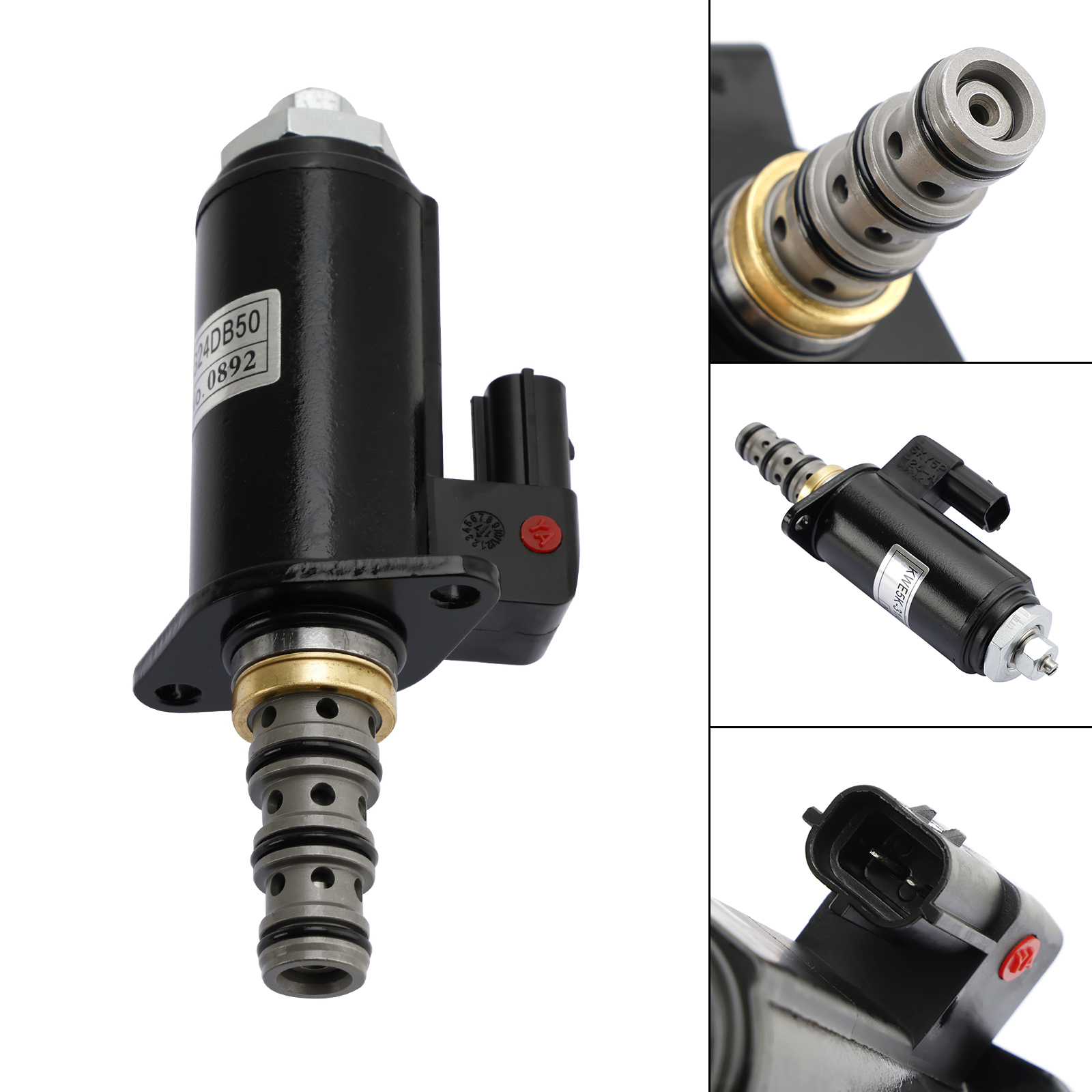 YN35V00050F1 Solenoid KWE5K-31 30C50-122 For Kobelco SK200-8 SK260LC-8 SK330-8 Generic