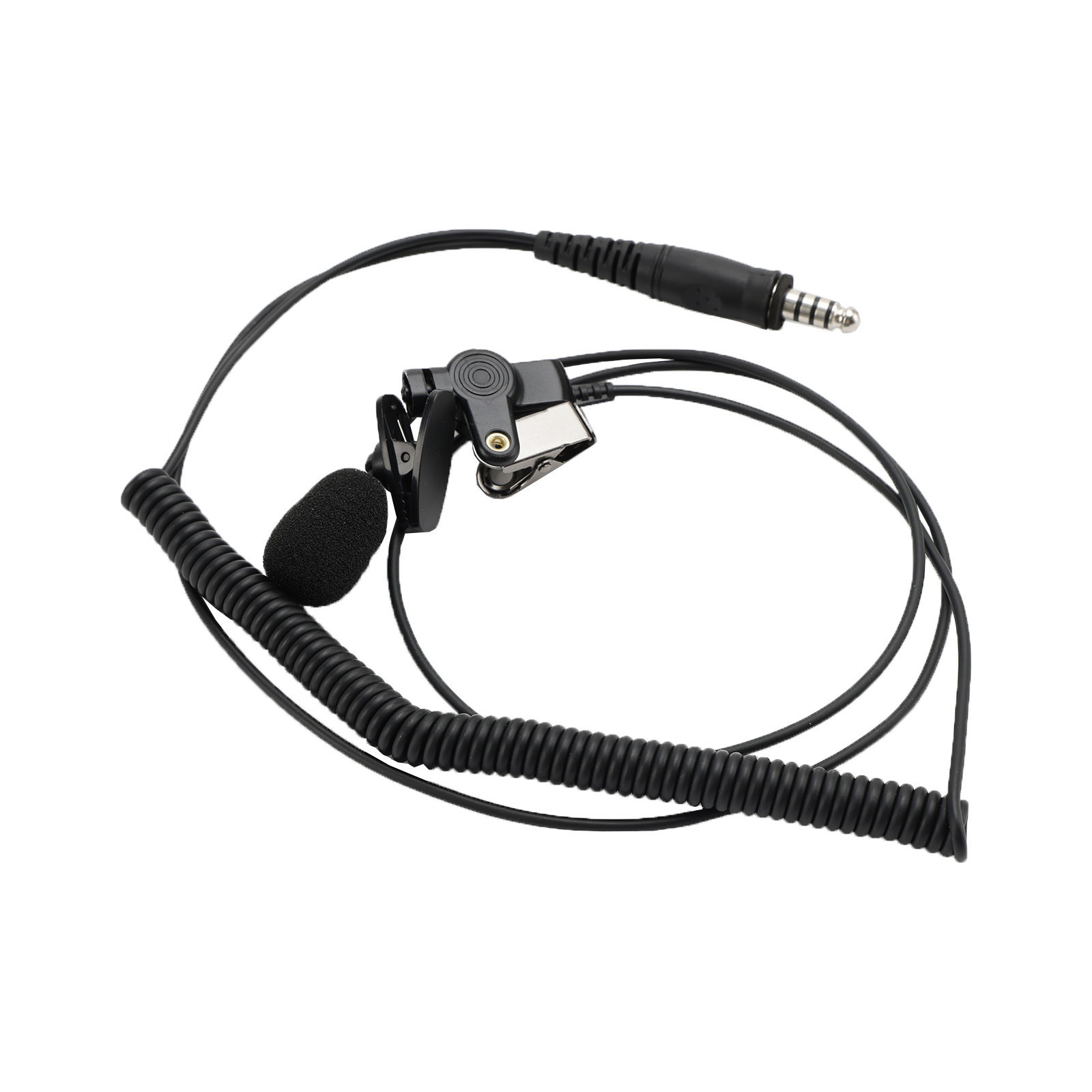 7.1-C7 Rear Mount Big Plug Tactical Headset For Kenwood TK-208 TK-220 TK-240
