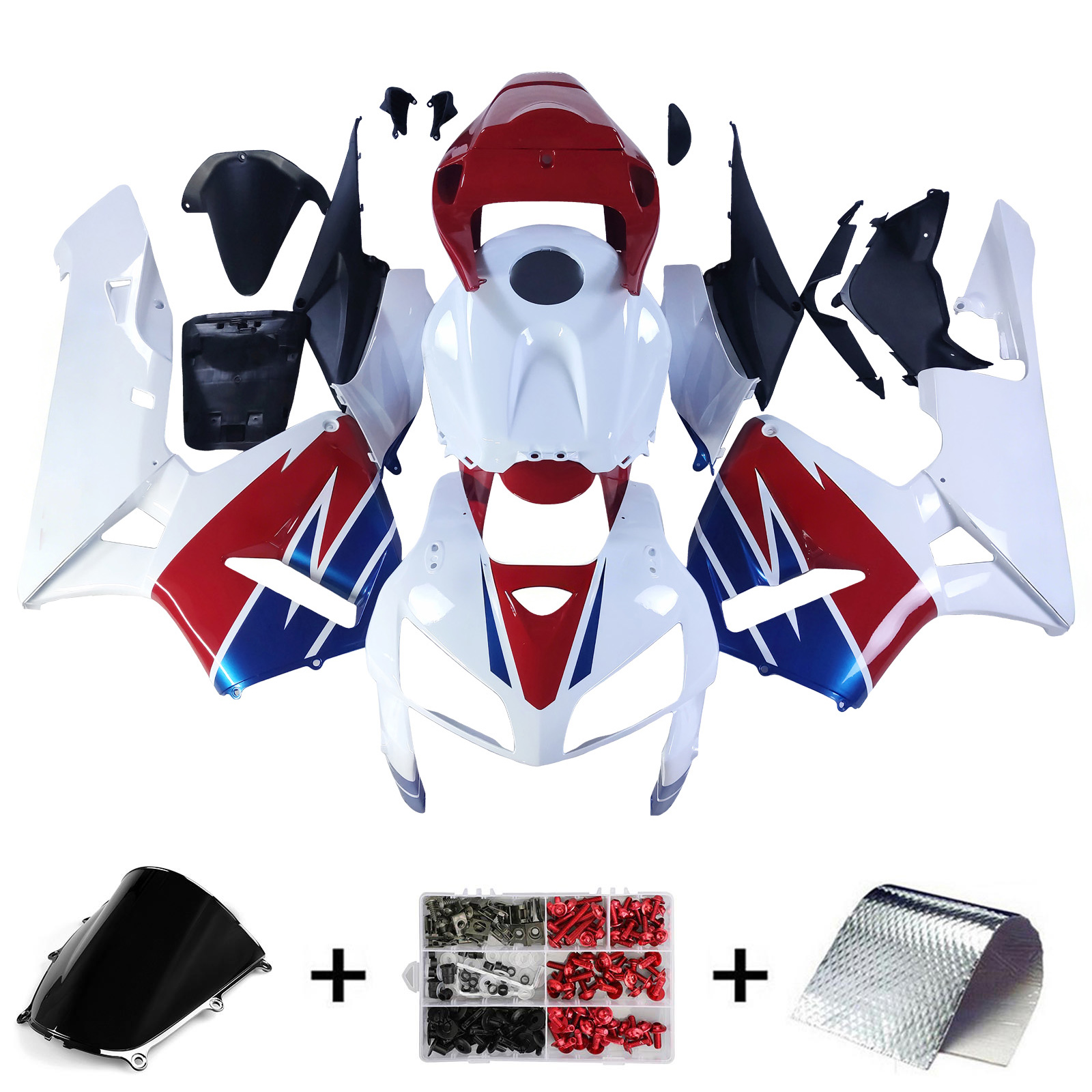 2005-2006 Honda CBR600RR F5 Injection Fairing Kit Bodywork Plastic ABS #252 Amotopart Fairing