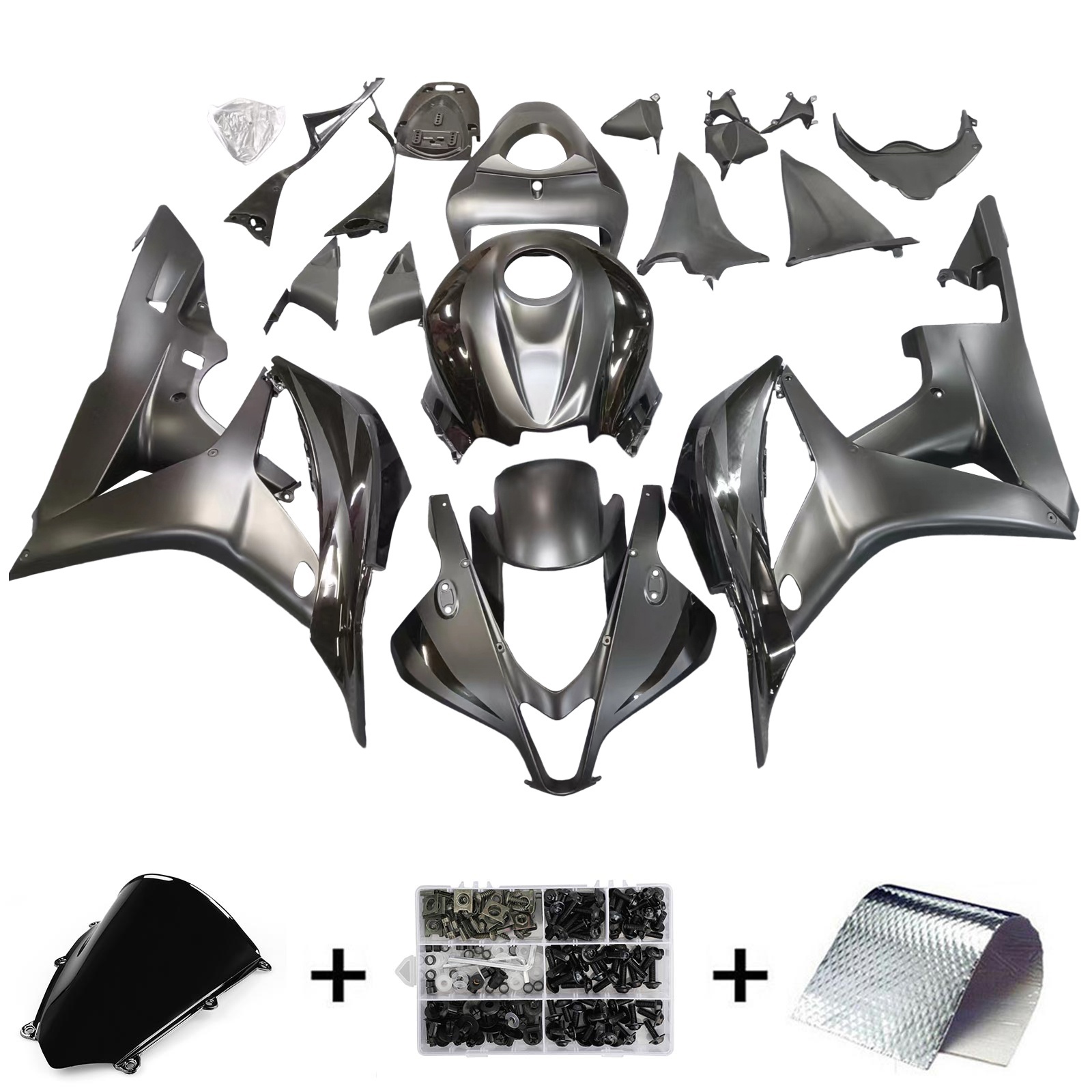 2007-2008 Honda CBR600RR F5 Injection Fairing Kit Bodywork Plastic ABS#198 Amotopart Fairing
