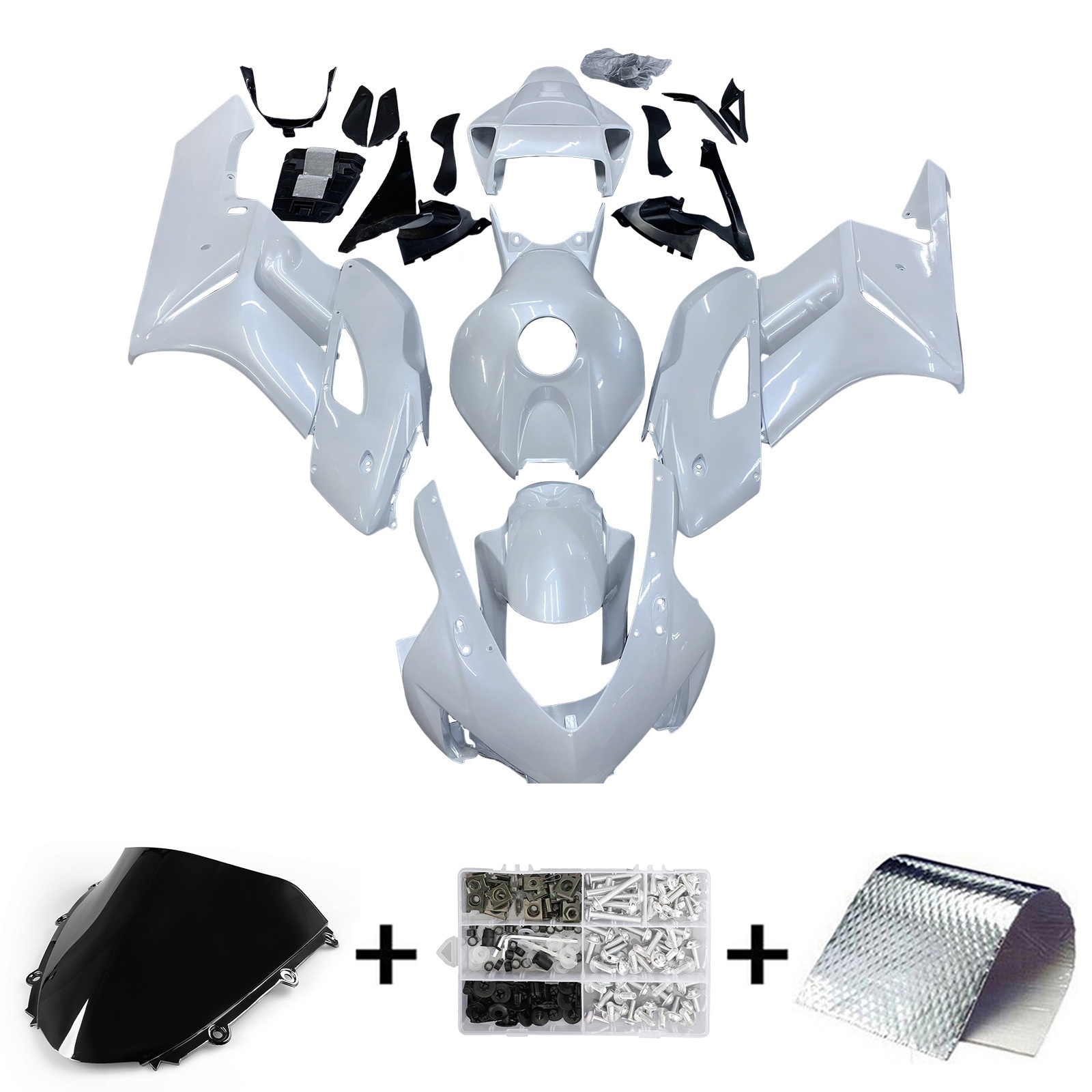 2004-2005 Honda CBR1000RR Injection Fairing Kit Bodywork Plastic ABS#190 Amotopart Fairing