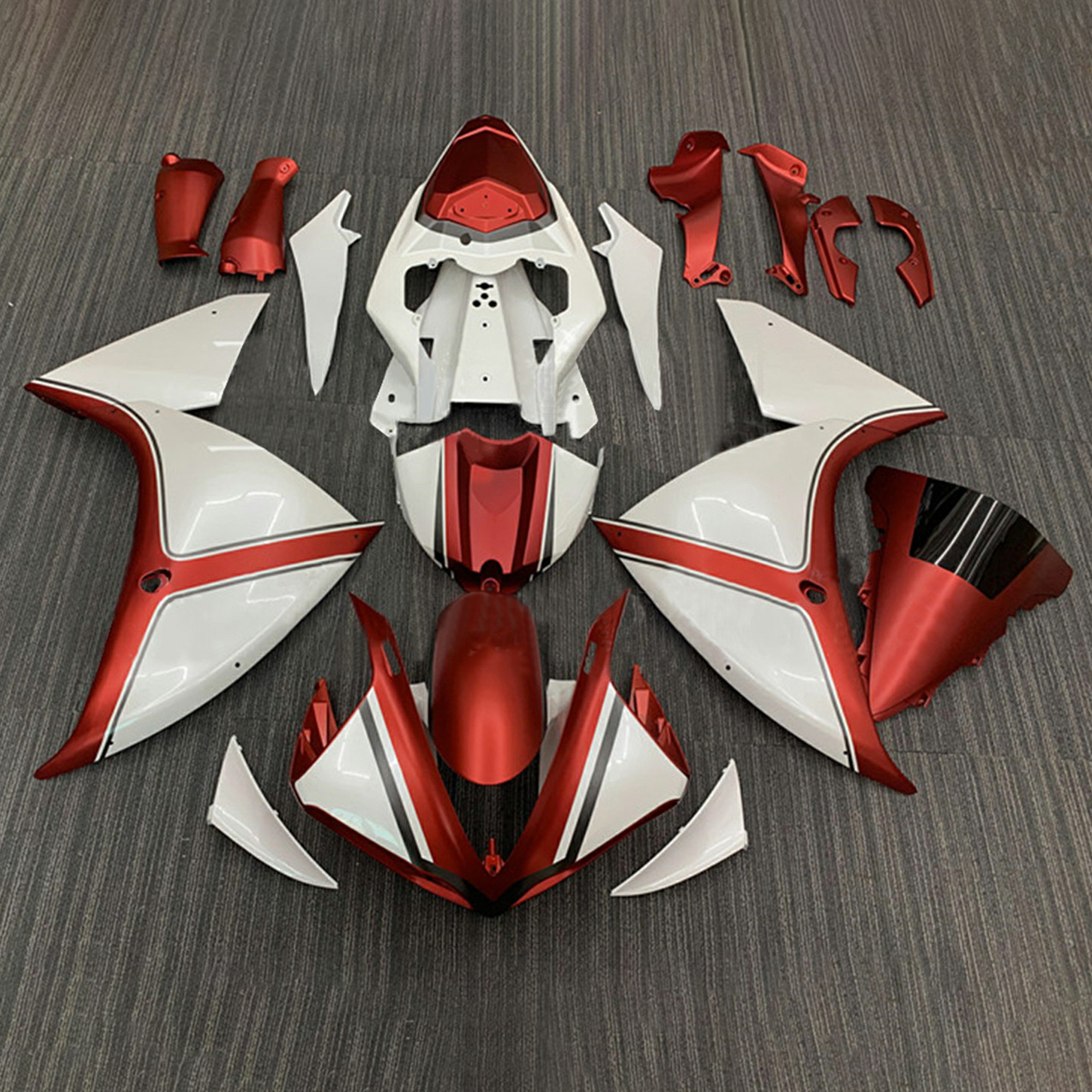 2009-2011 Yamaha YZF 1000 R1 Injection Fairing Kit Bodywork Plastic ABS#165 Amotopart Fairing