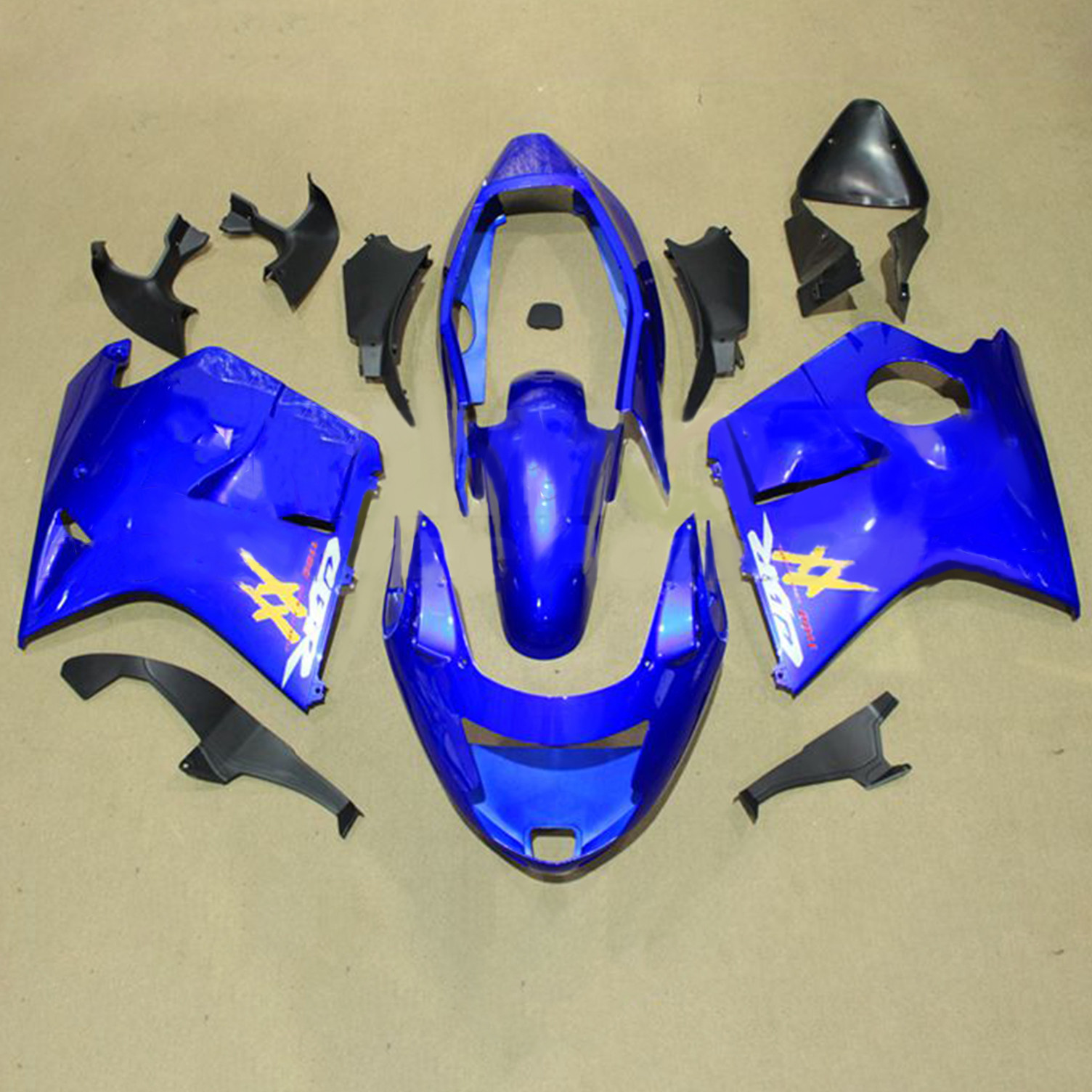 1996-2007 Honda CBR1100XX SuperBlackBird Injection Fairing Kit Bodywork ABS#122 Amotopart Fairing