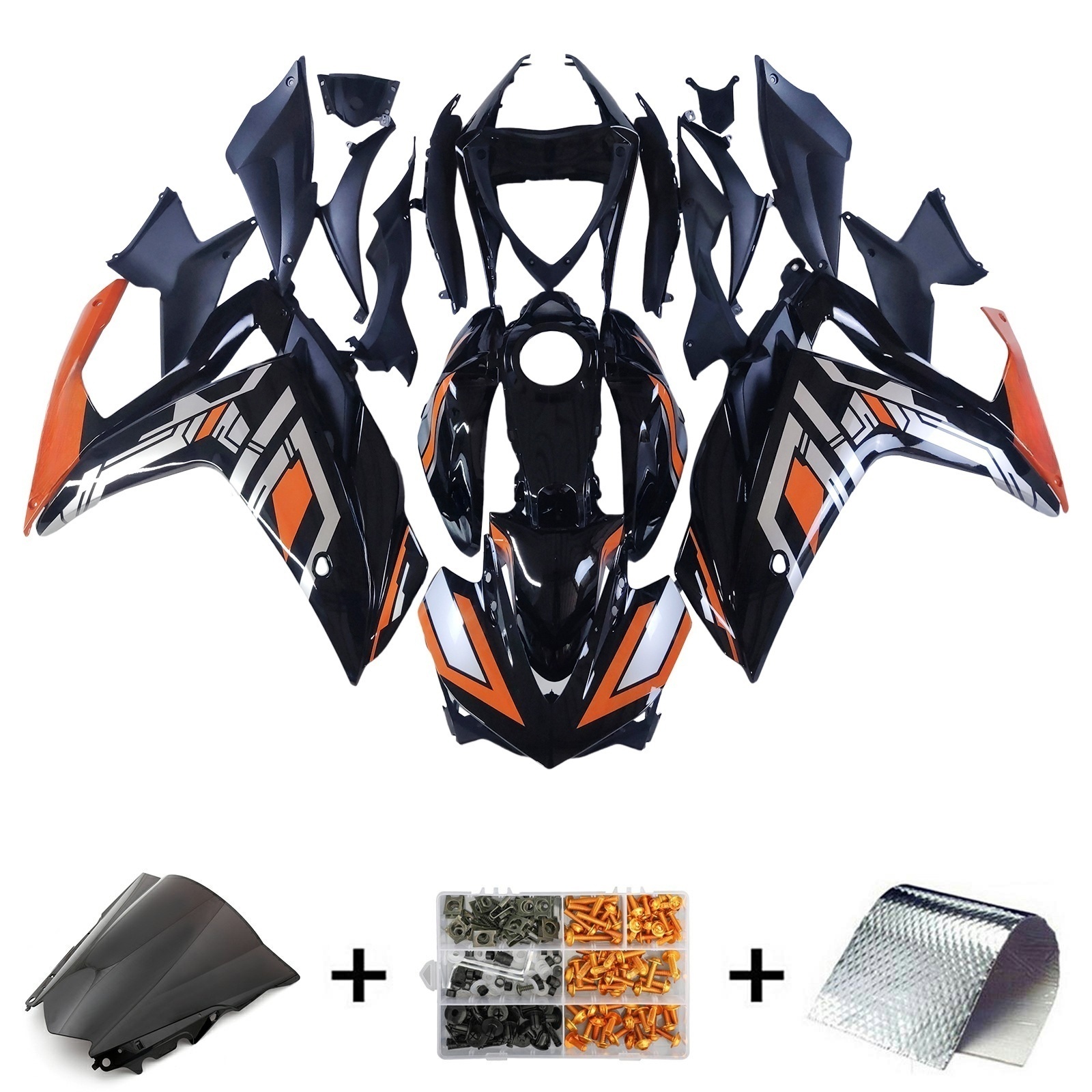 2014-2018 Yamaha YZF-R3 2015-2017 R25 Injection Fairing Kit Bodywork ABS#162 Amotopart Fairing