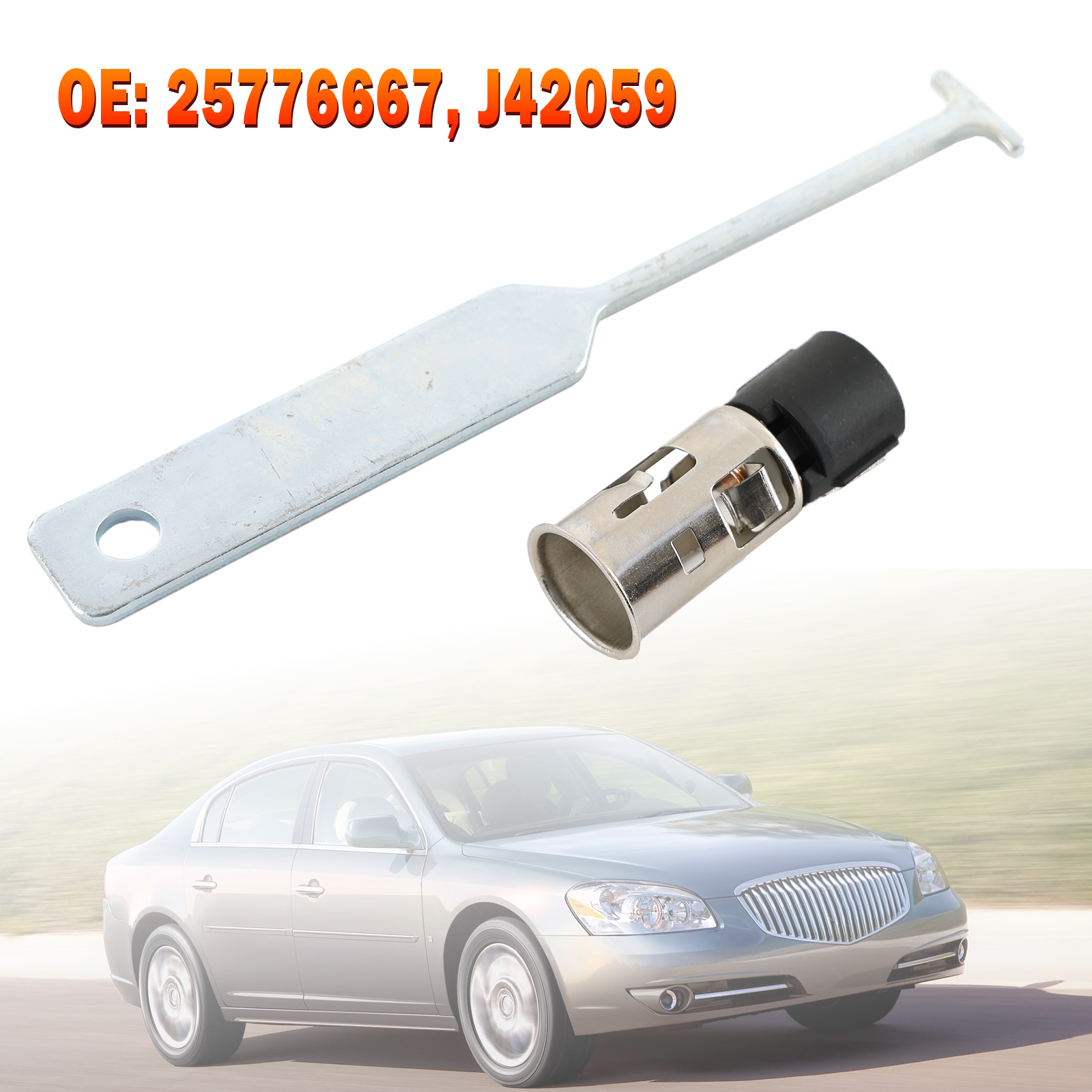 Universal Cigarette Lighter Socket & Removal Tool Set (25776667, J42059) for Vehicles
