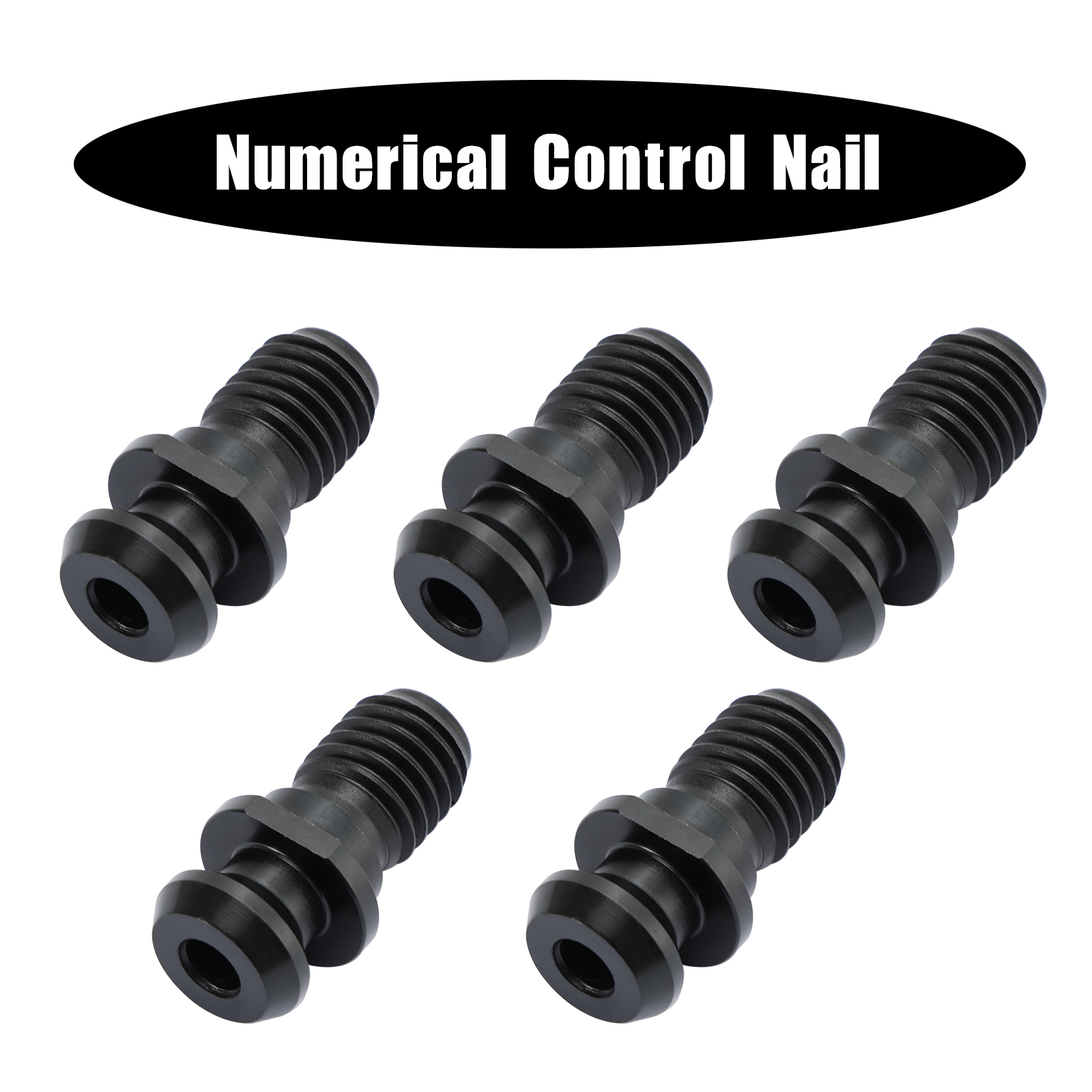 5Pcs CAT40 45 0.740" Coolant Pull Stud Retention Knob For Mazak Fadal Black