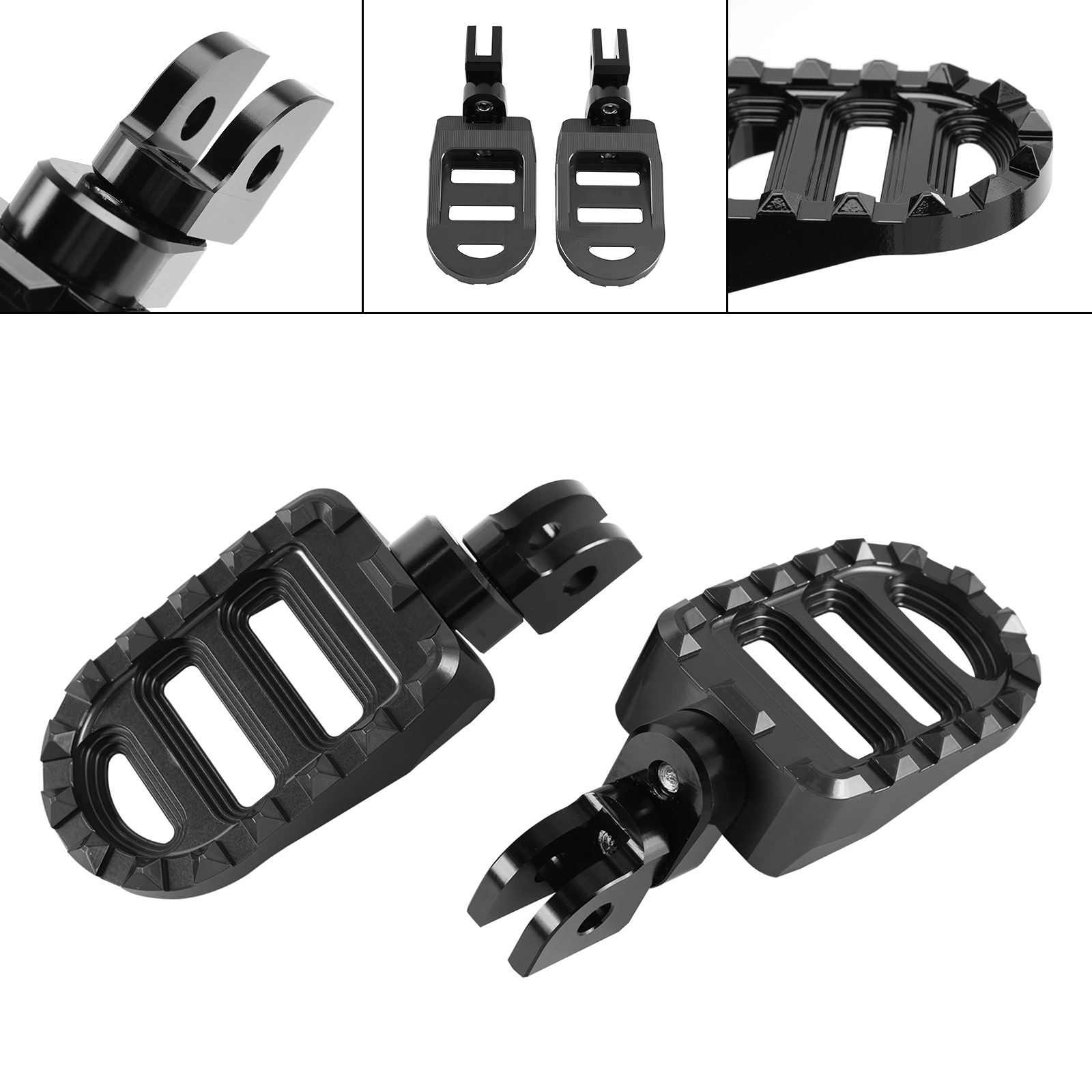 1994-2023 Yamaha XSR700 XSR900 FJR1300 YZF-R6 YZF-R1 Front Footrests Foot Peg Black Generic