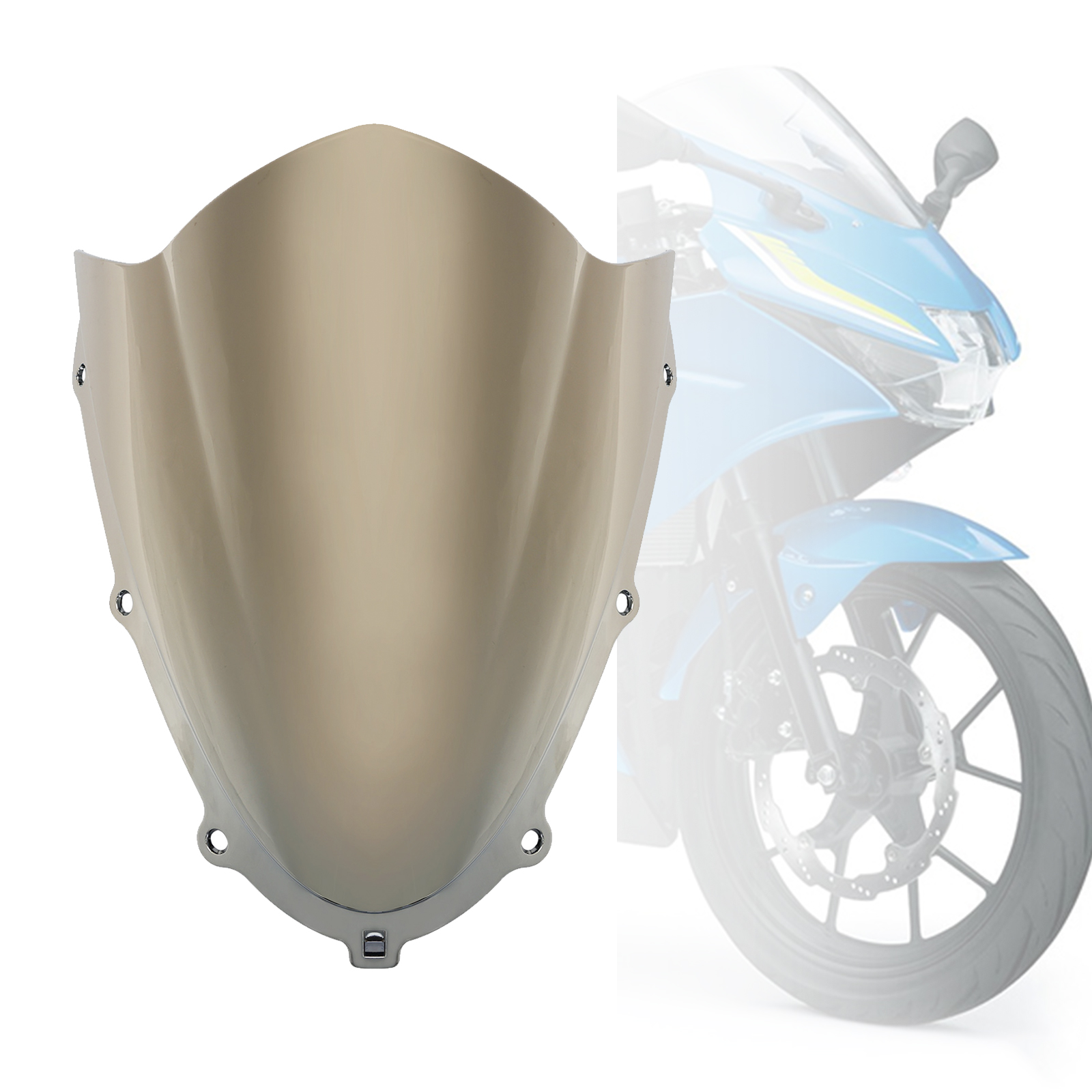 2018-2022 Suzuki GSXR125 GSXR150 Windshield WindScreen Chrome Generic