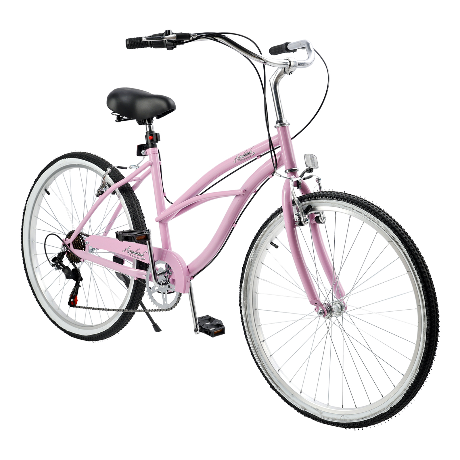 Urban Lady Girl's Bicycle Women's Beach Cruiser Bike 26 Inches 7 Speed Pink Urban Lady Girl's Bicycle Women's Beach Cruiser Bike 26 Inches 7 Speed Pink