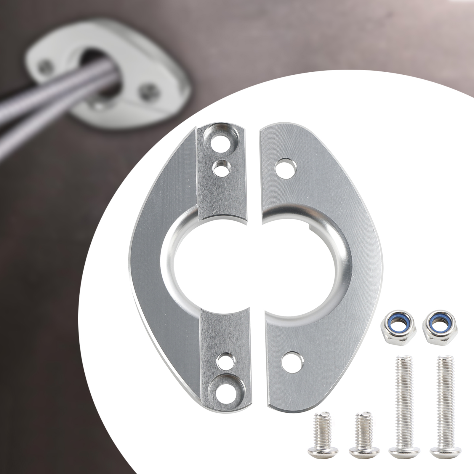 1.25" Aluminum Firewall Pass Through for Wiring Harness- Eliminates Grommet in Fire Wall