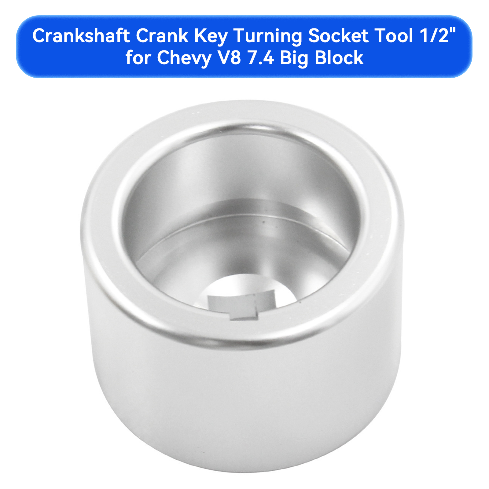 1960-1990 Chevy V8 7.4 Big Block 366 Crankshaft Crank Key Turning Socket Tool 1/2" Generic