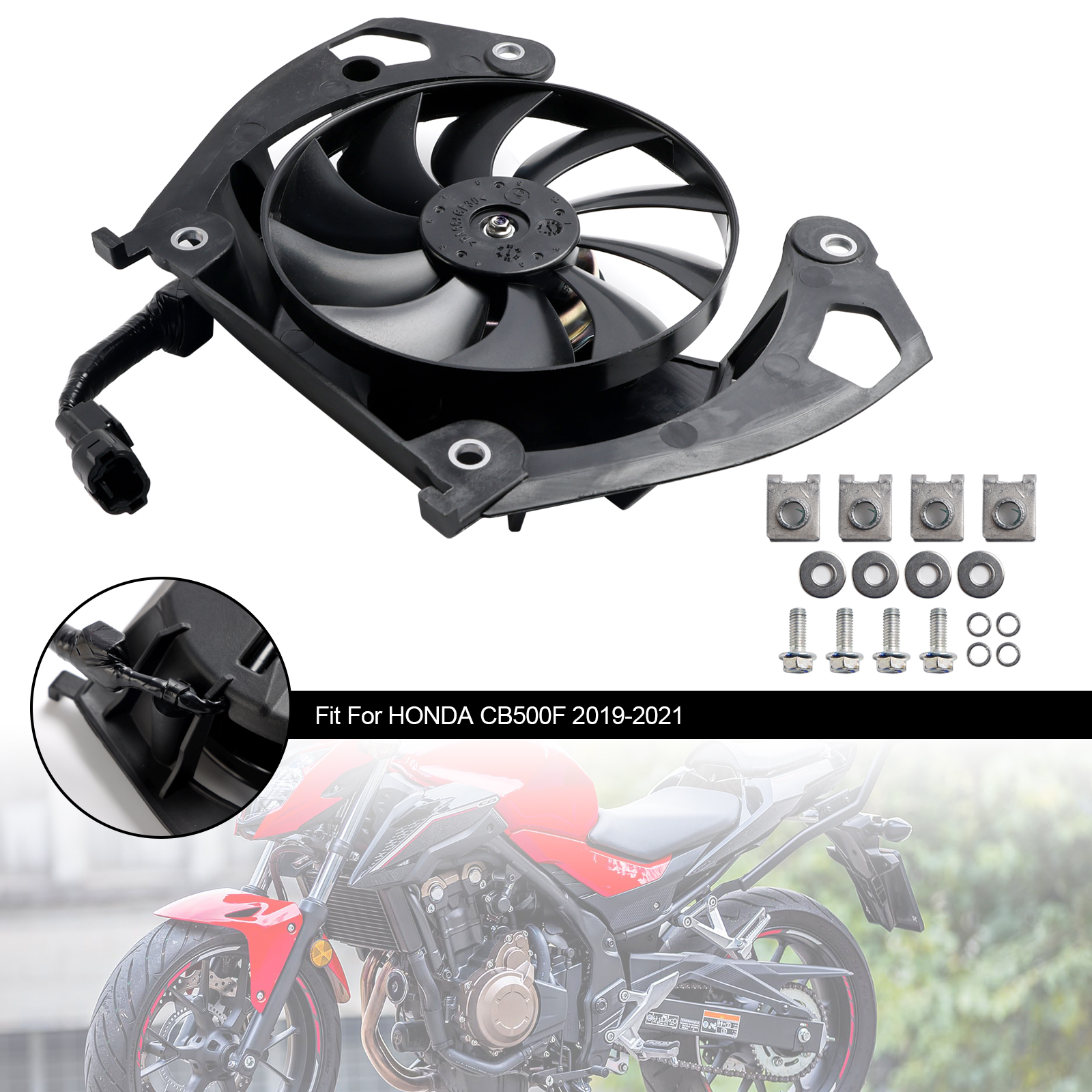 2019-2021 HONDA CB500F CB 500 F Engine Radiator Cooling Fan Blade Generic
